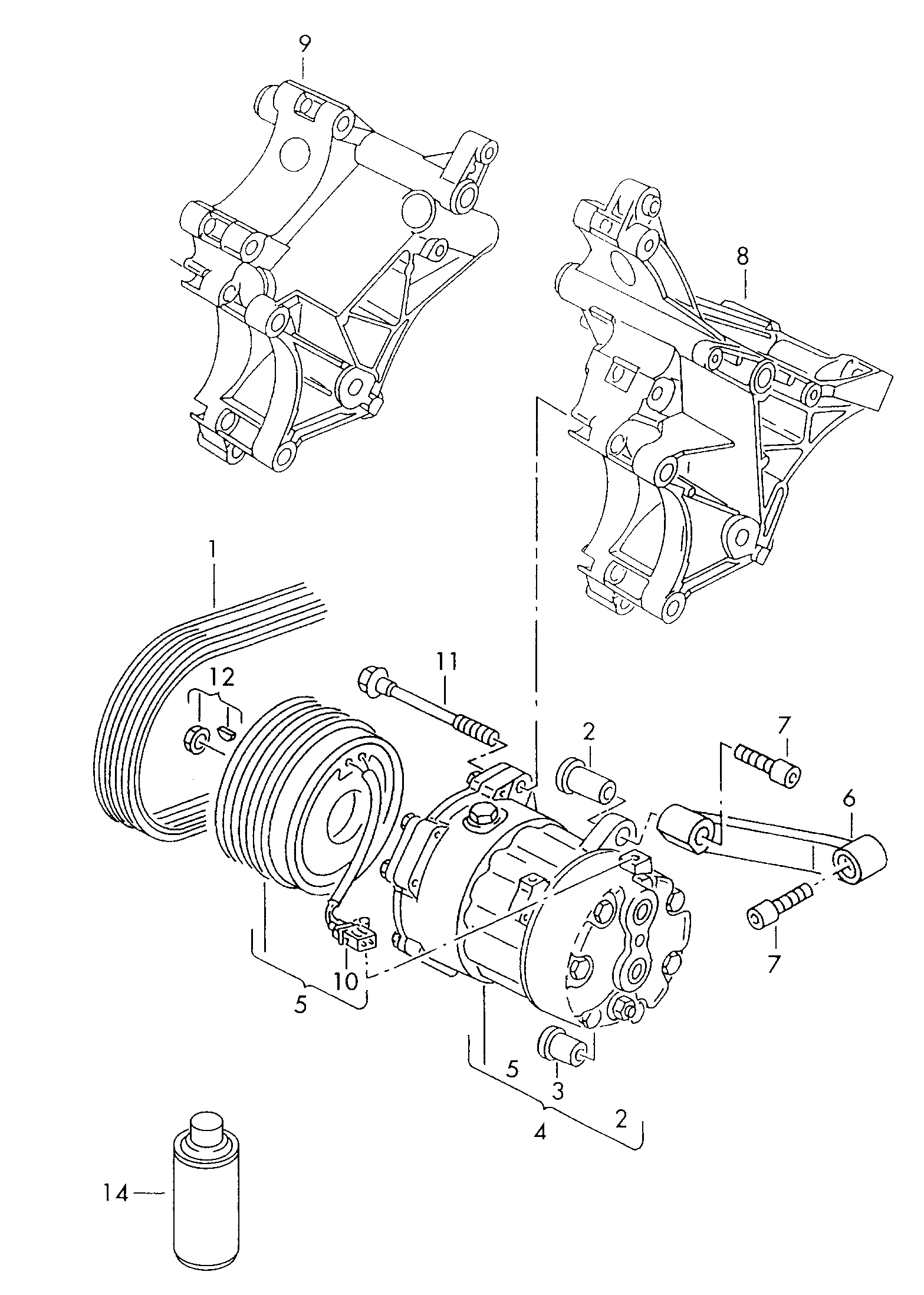 VAG 037260849C - Correa trapecial poli V parts5.com