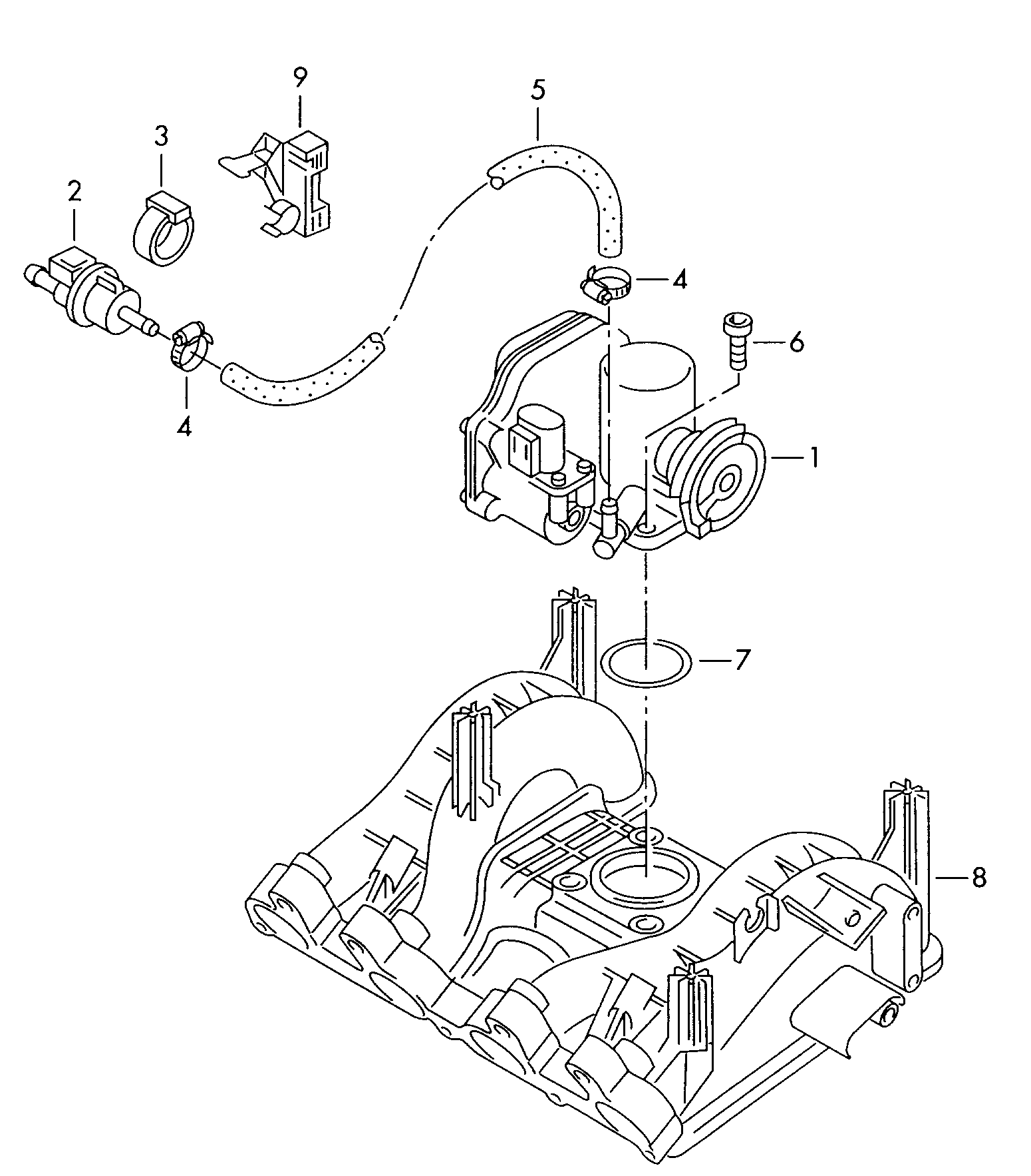 Seat 030 133 064 D - Throttle body parts5.com