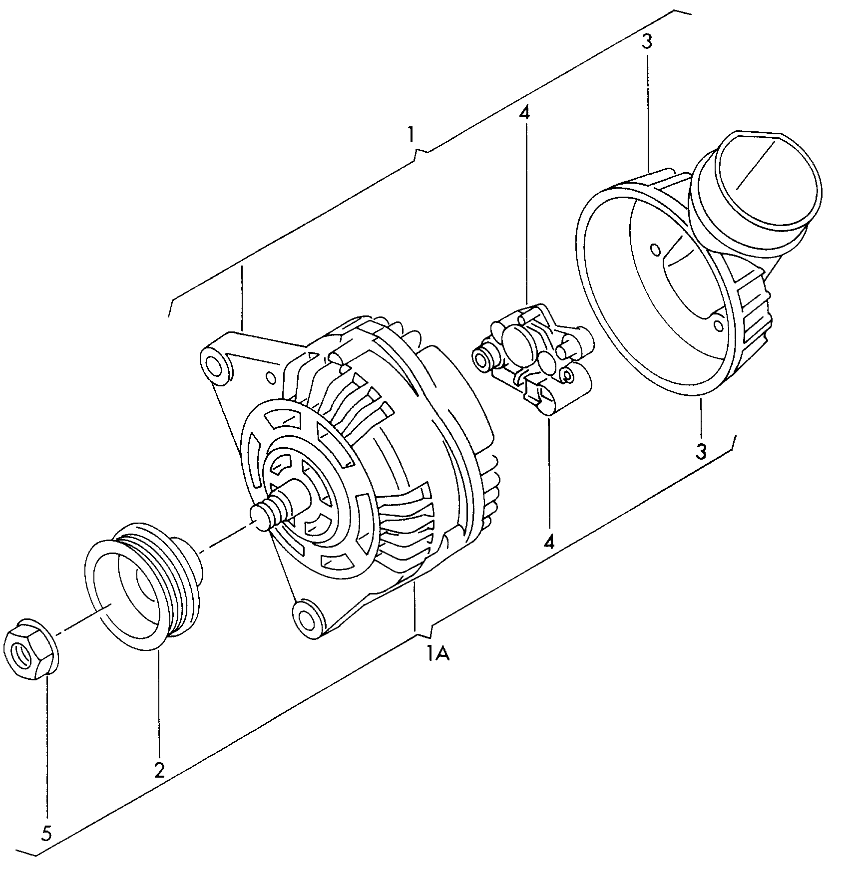 VW 030 903 023 EX - Alternator www.parts5.com