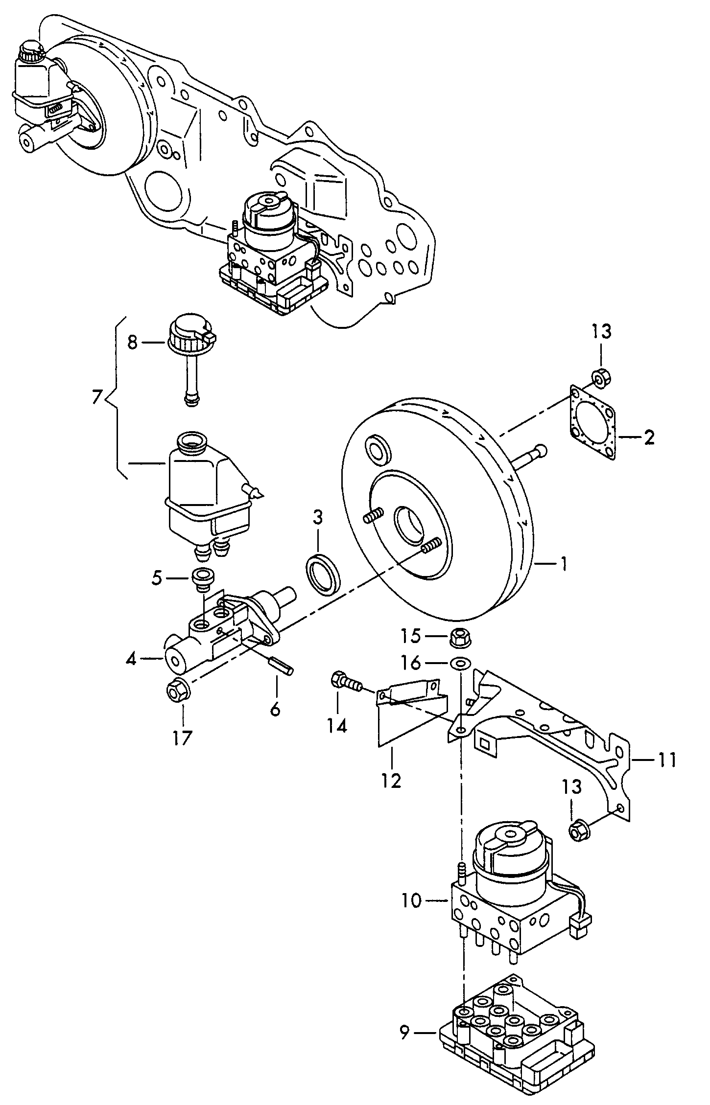 VAG 1H2612161 - Ojacevalnik zavornega ucinka www.parts5.com