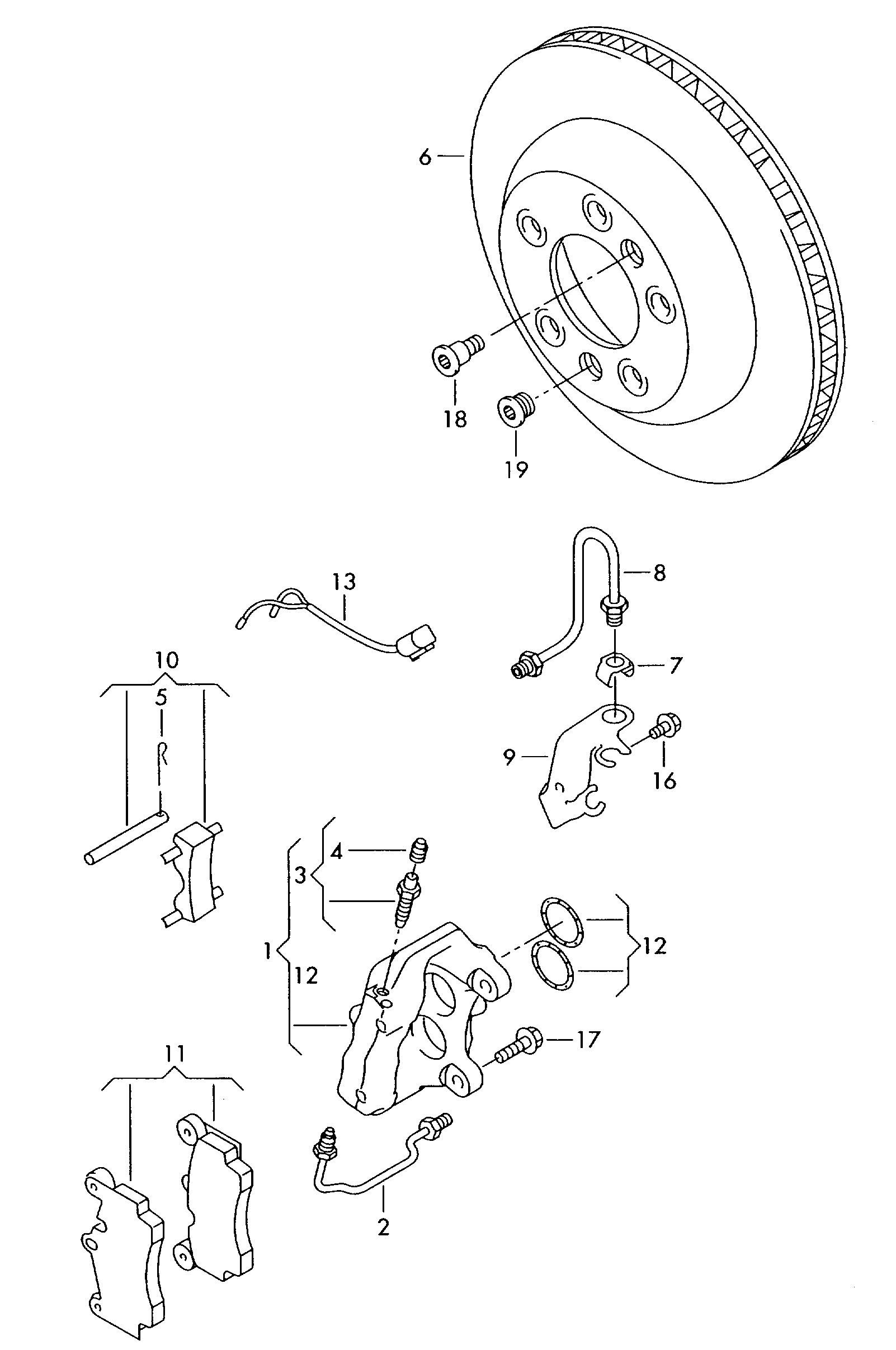 VAG 7L8 615 601 C - Disc frana www.parts5.com