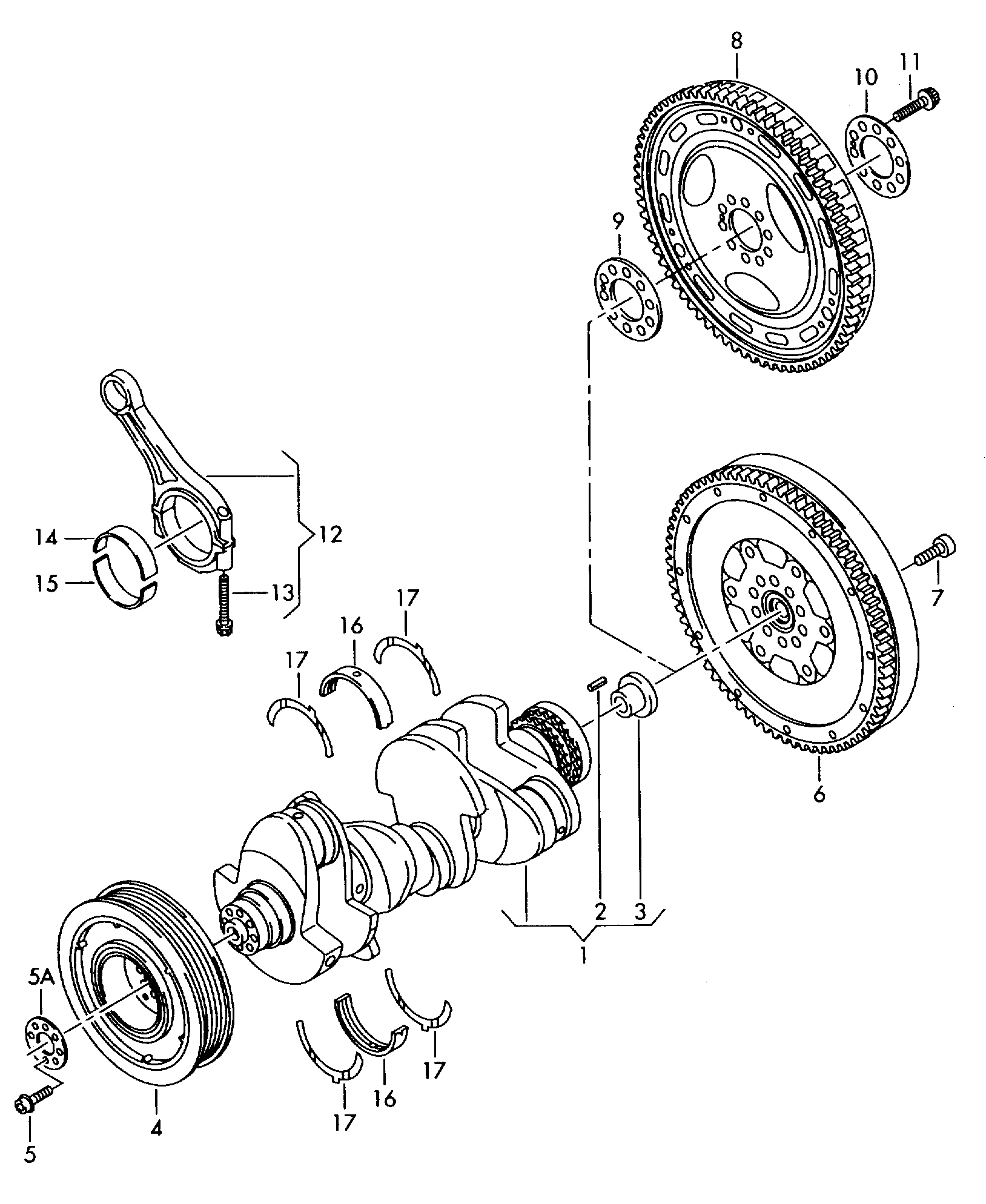 VAG 059105251AJ - Fulie curea, arbore cotit www.parts5.com