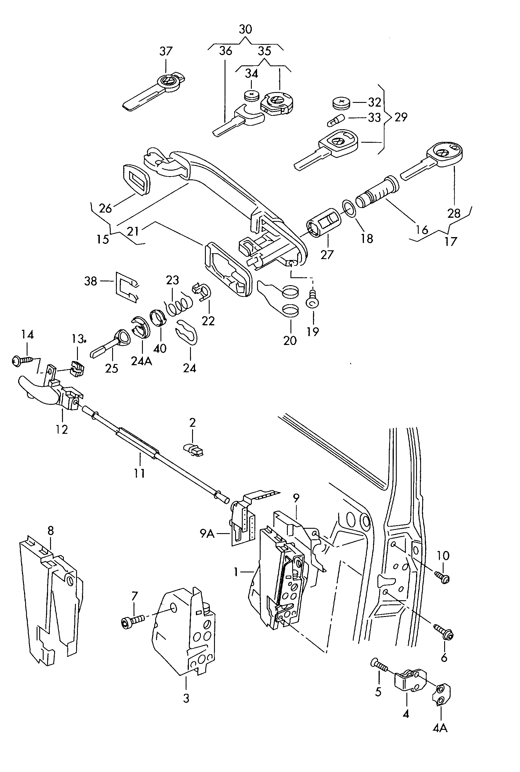 VAG 7M0 837 207B - Maner usa www.parts5.com