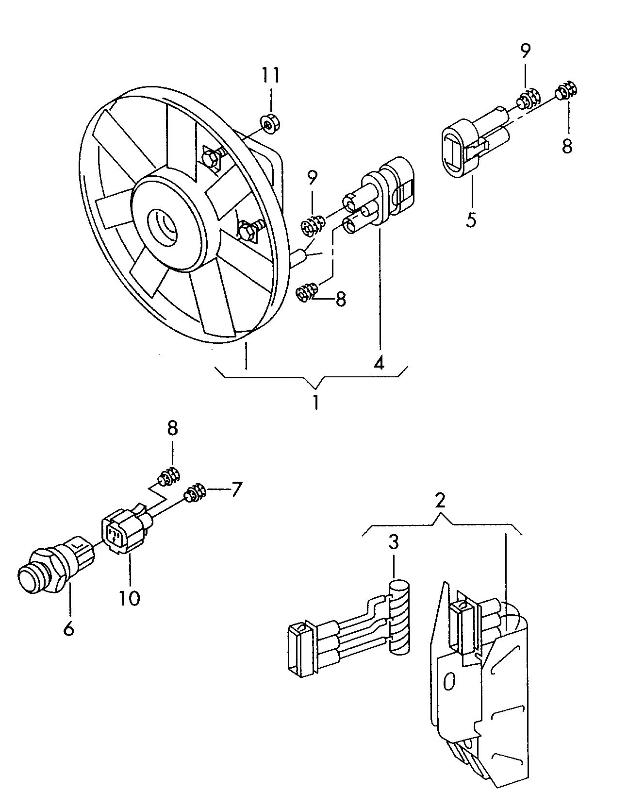 CUPRA 1H0959481B - Lämpökytkin, jäähdyttimen puhallin www.parts5.com