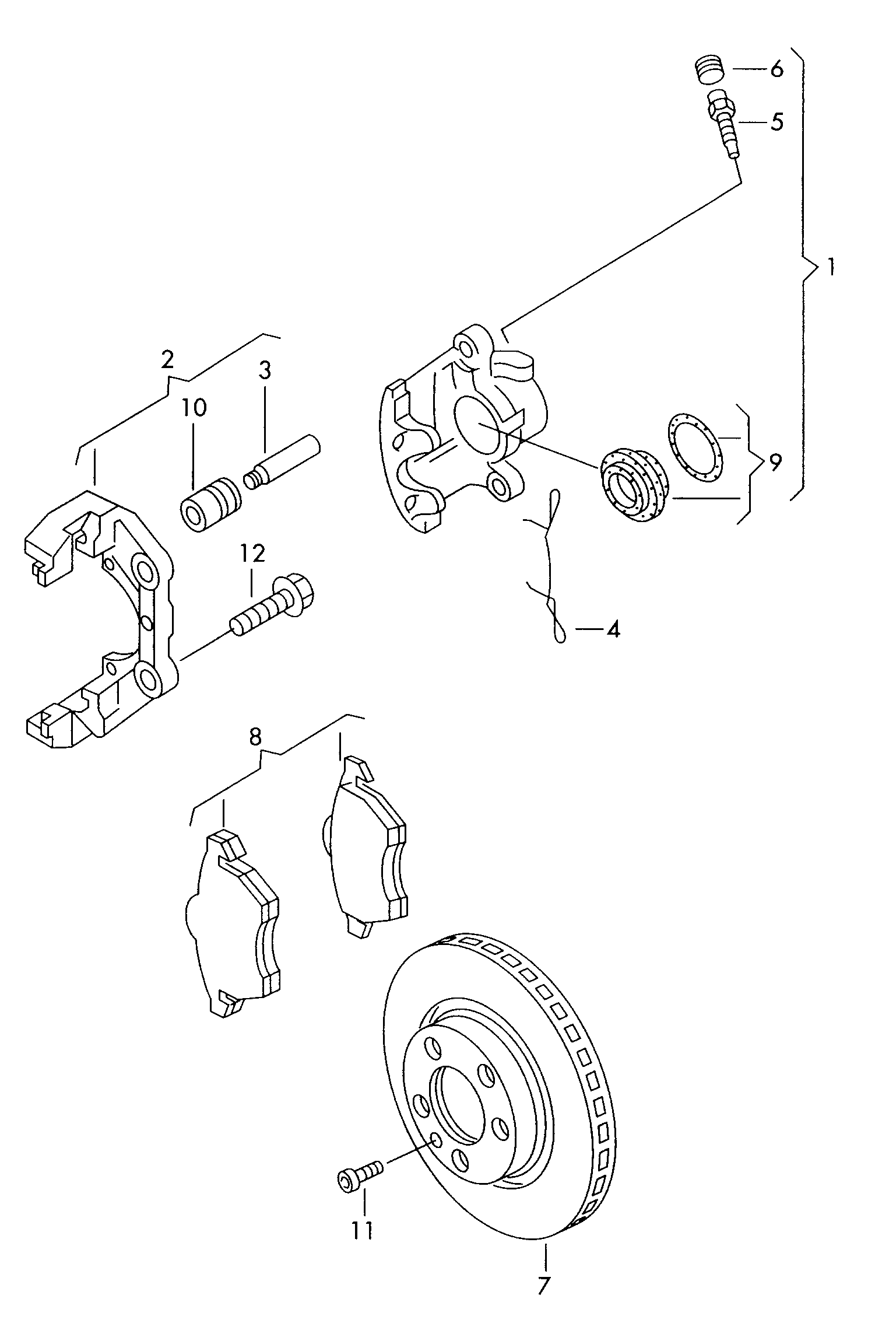 Skoda 7M0 698 151 B - Brake Pad Set, disc brake parts5.com