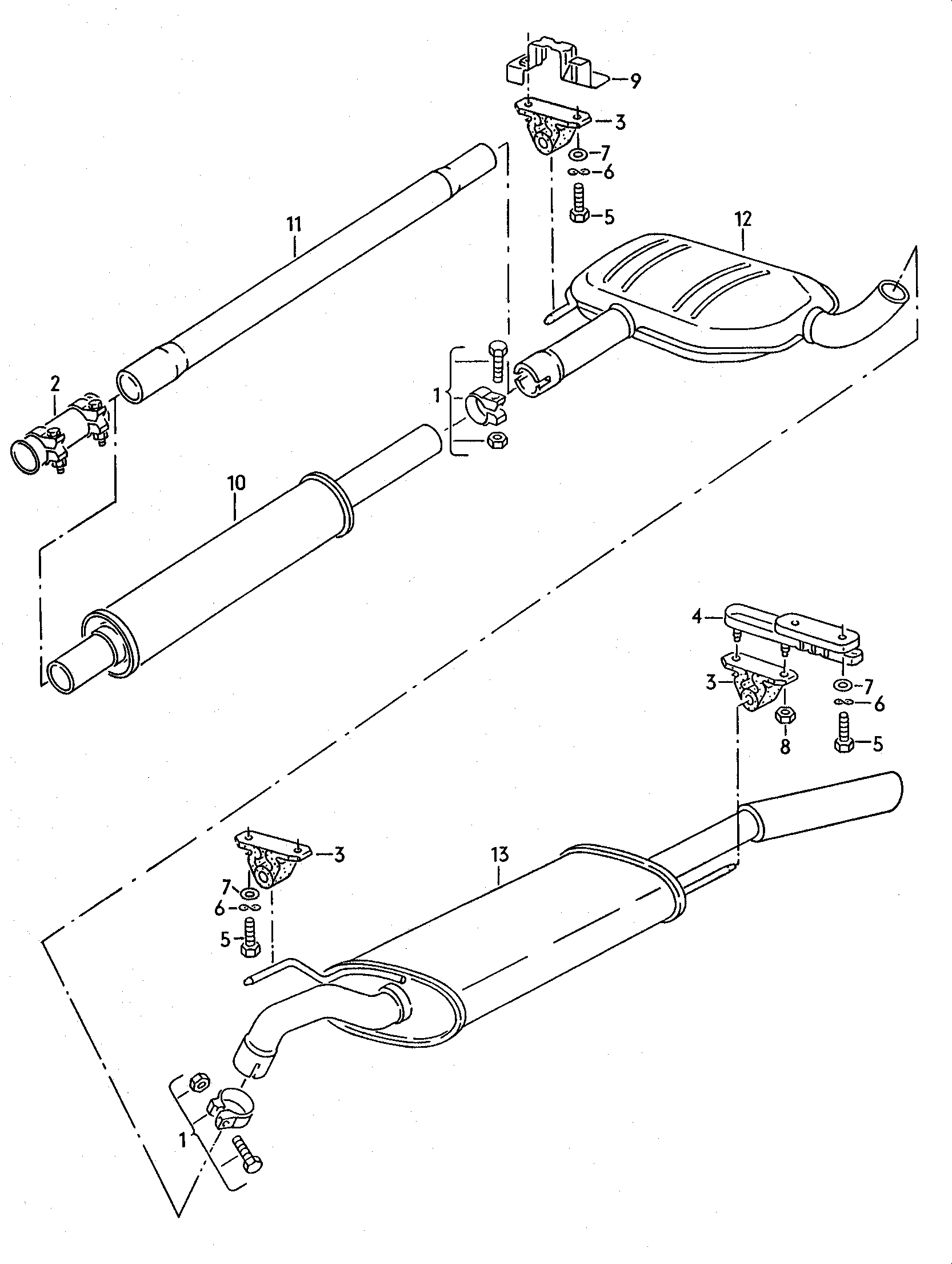 AUDI 191 253 141 F - Łącznik rur, układ wydechowy www.parts5.com