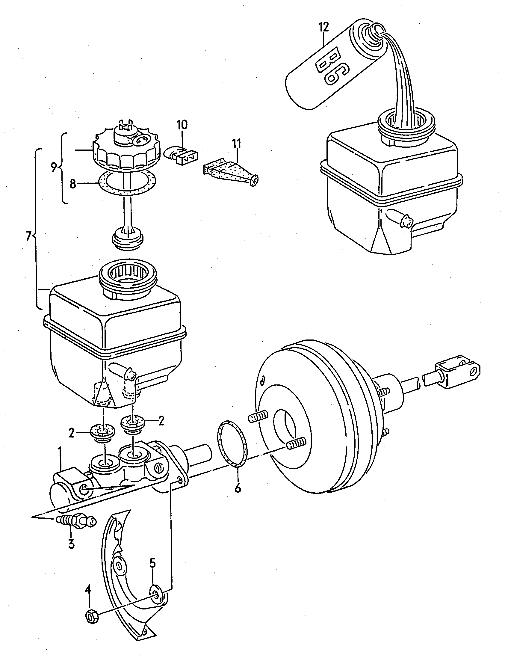 Seat 357 611 019 B - Hlavní brzdový válec www.parts5.com