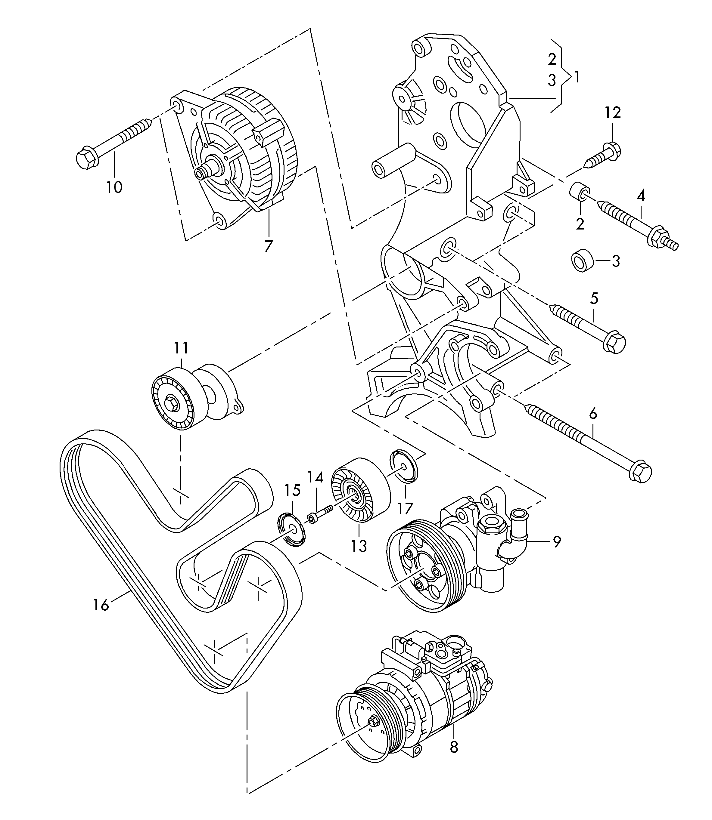 AUDI 03L 903 137 AC - Jeu de courroies trapézoïdales à nervures www.parts5.com