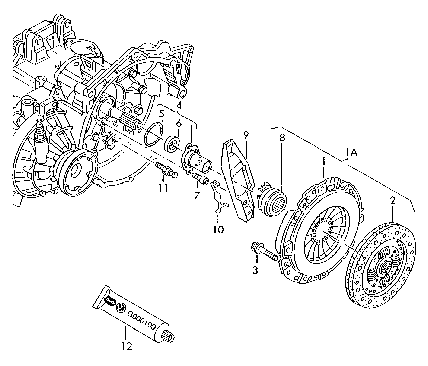 VW 037198141DX - Clutch Kit www.parts5.com