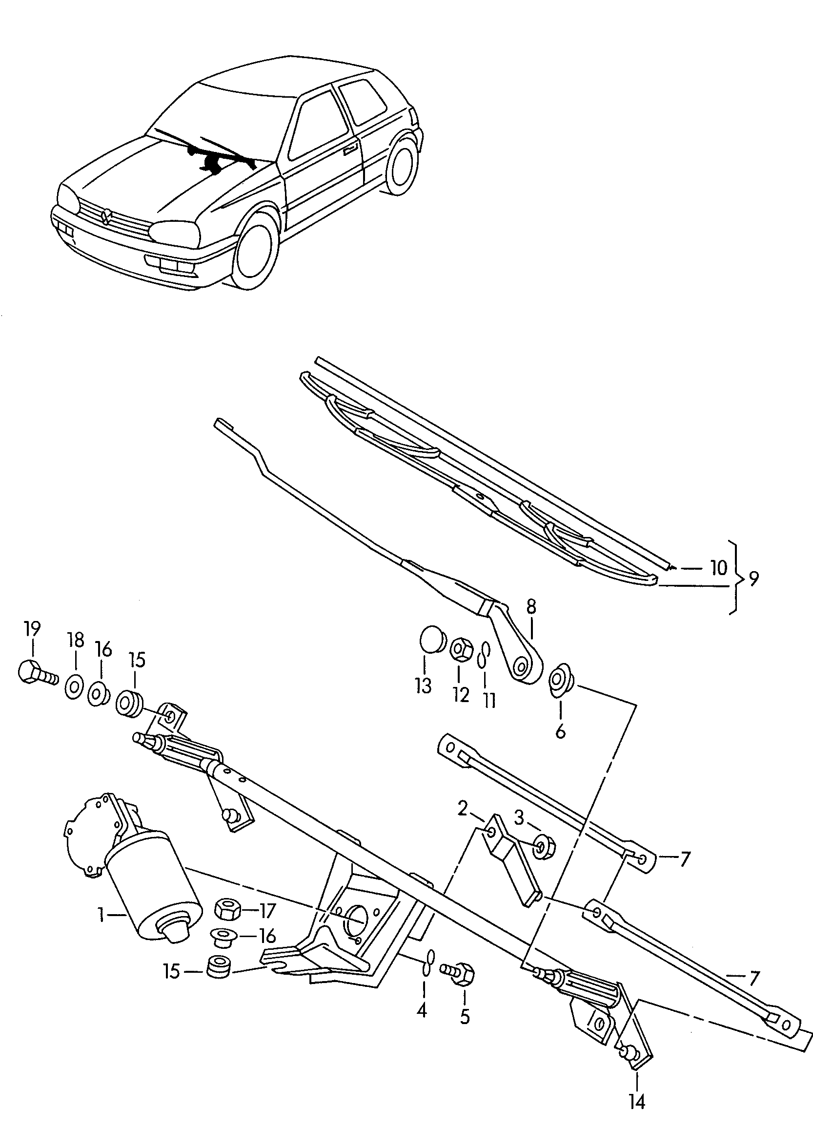 VAG 1H0955427 - Wiper Blade parts5.com