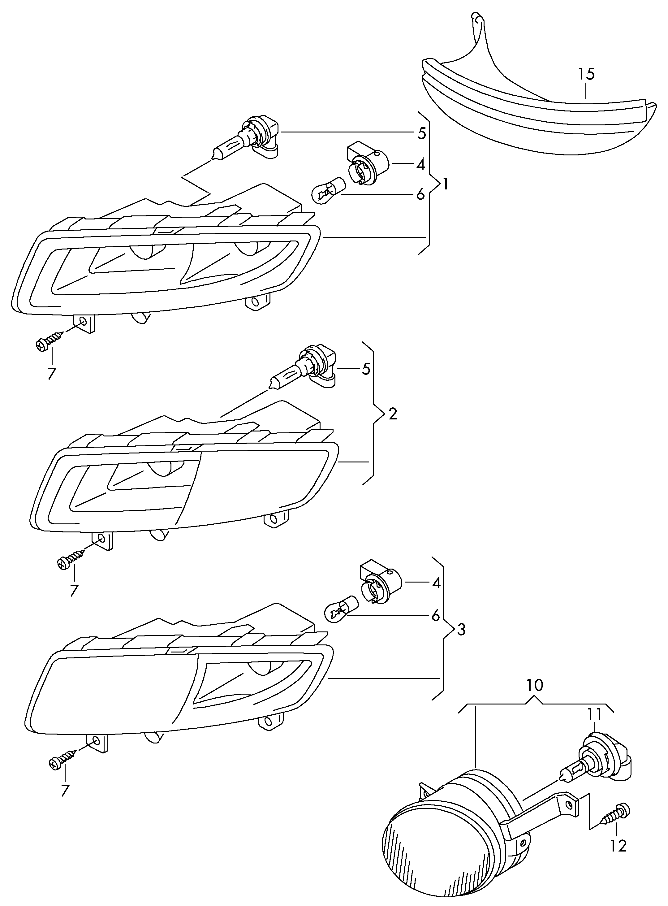 VAG 6R0941061C - Proiector ceata www.parts5.com