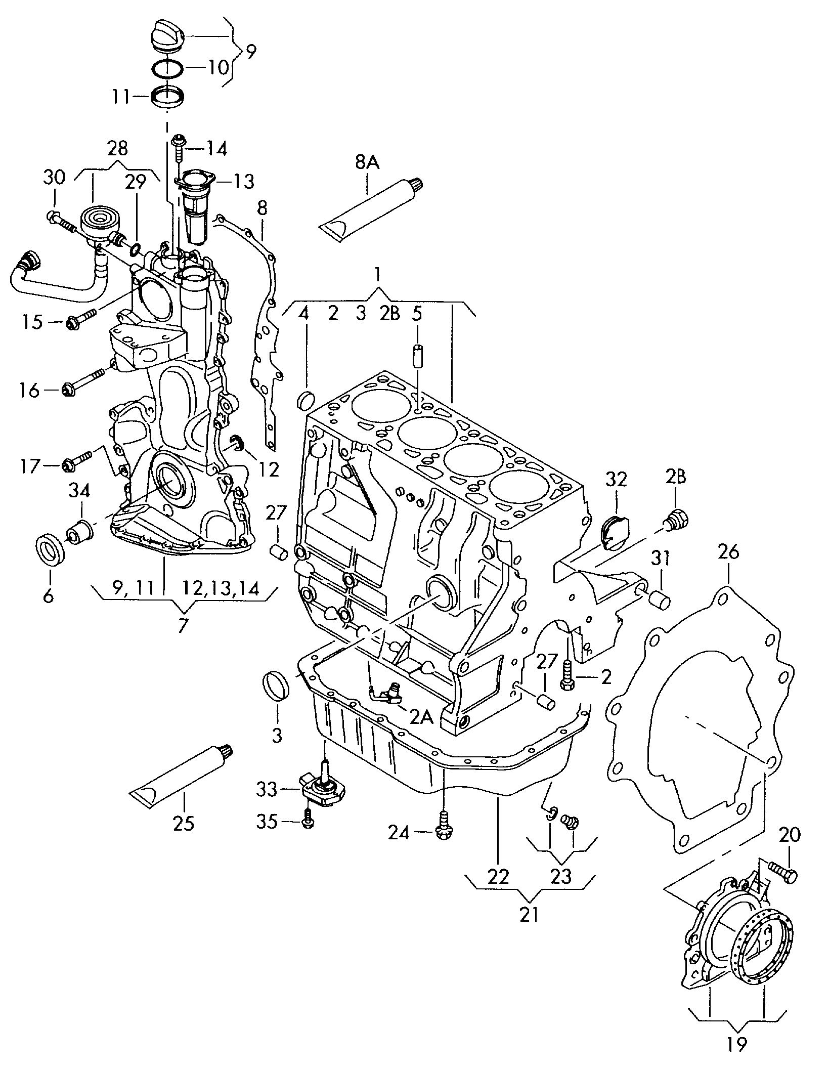 Seat 03C 109 287 G - Gasket, housing cover (crankcase) parts5.com