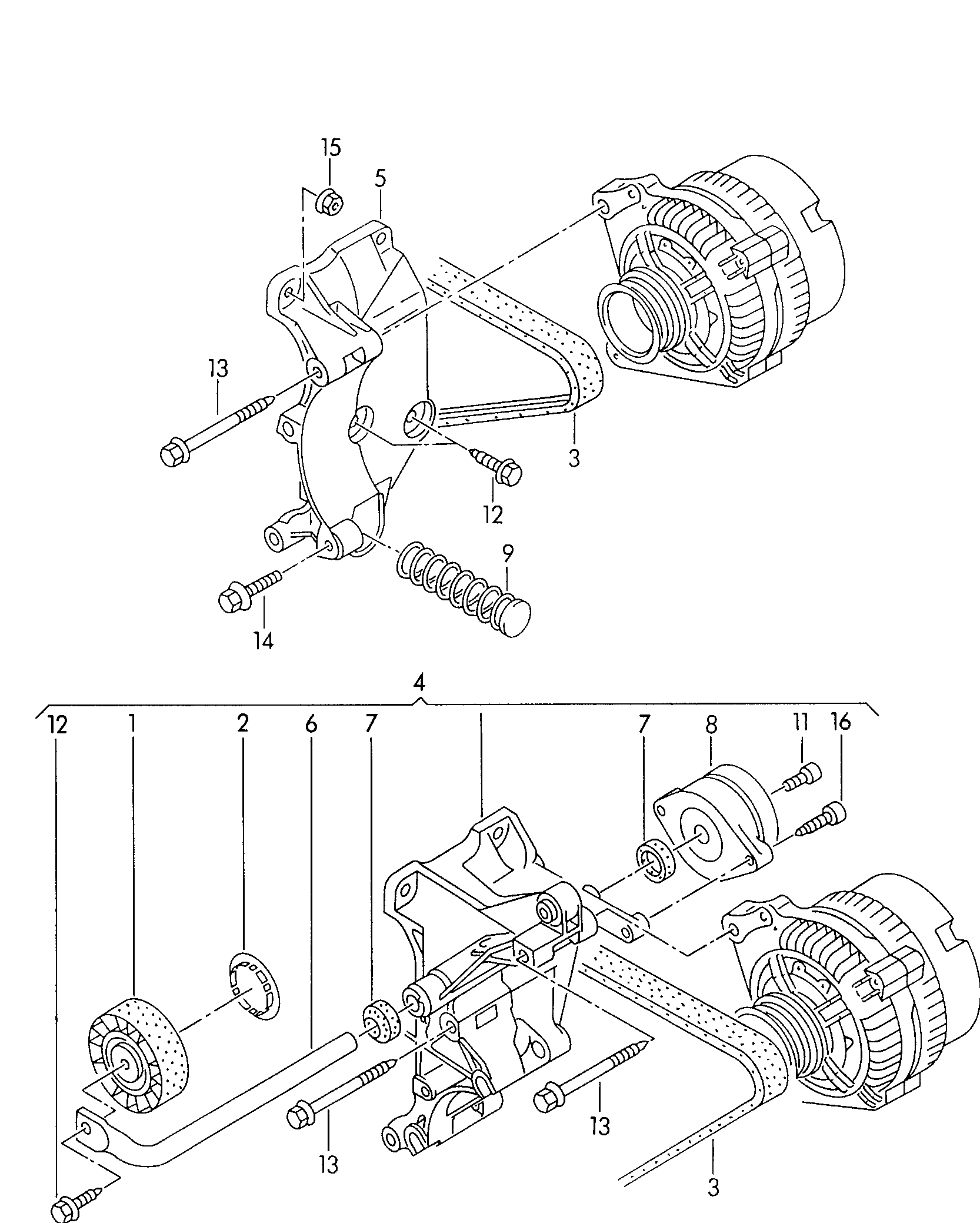 Seat 028 903 308G - Τεντωτήρας ιμάντα, ιμάντας poly-V www.parts5.com