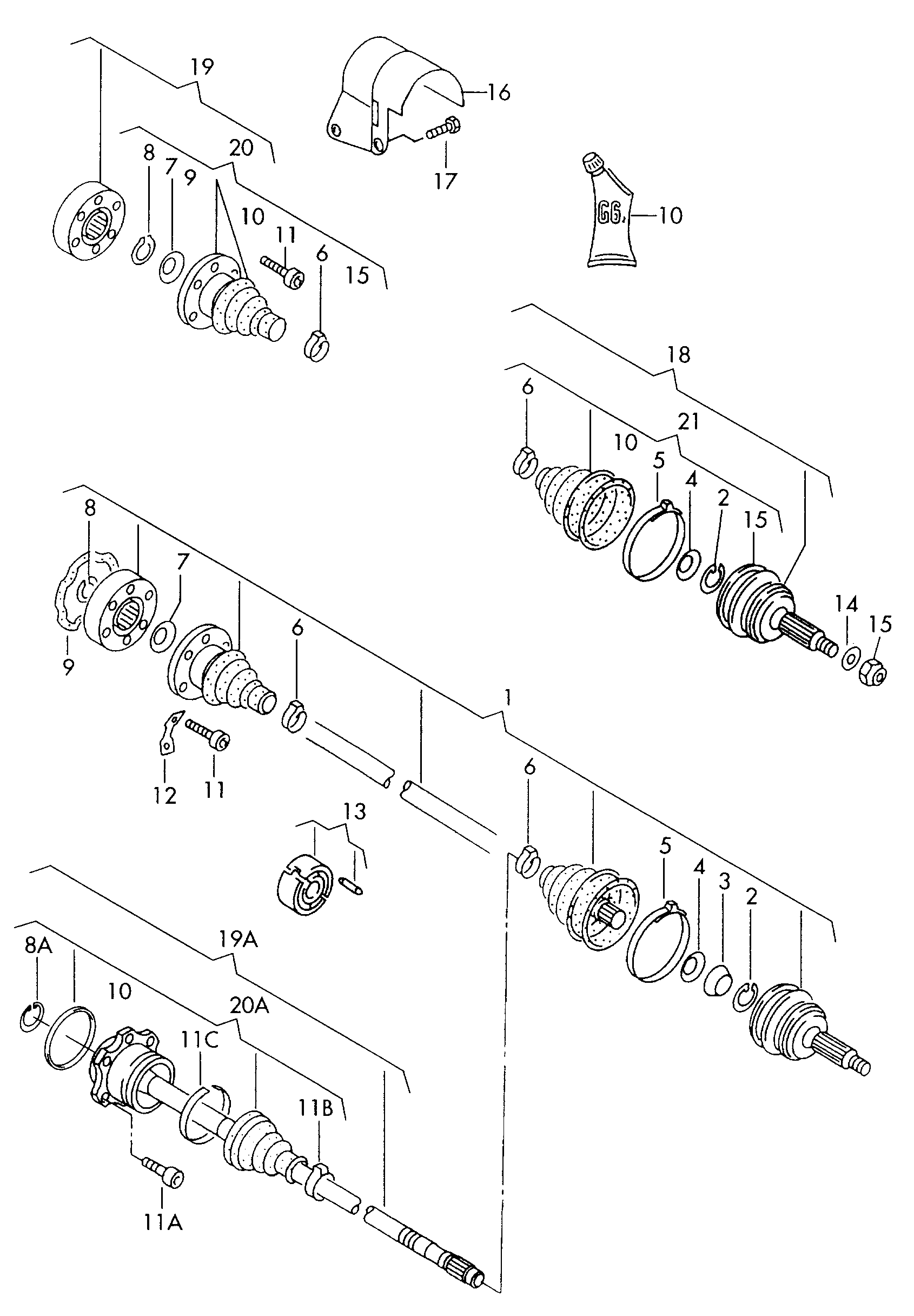 VW 357 498 103 BX - Nut, stub axle parts5.com