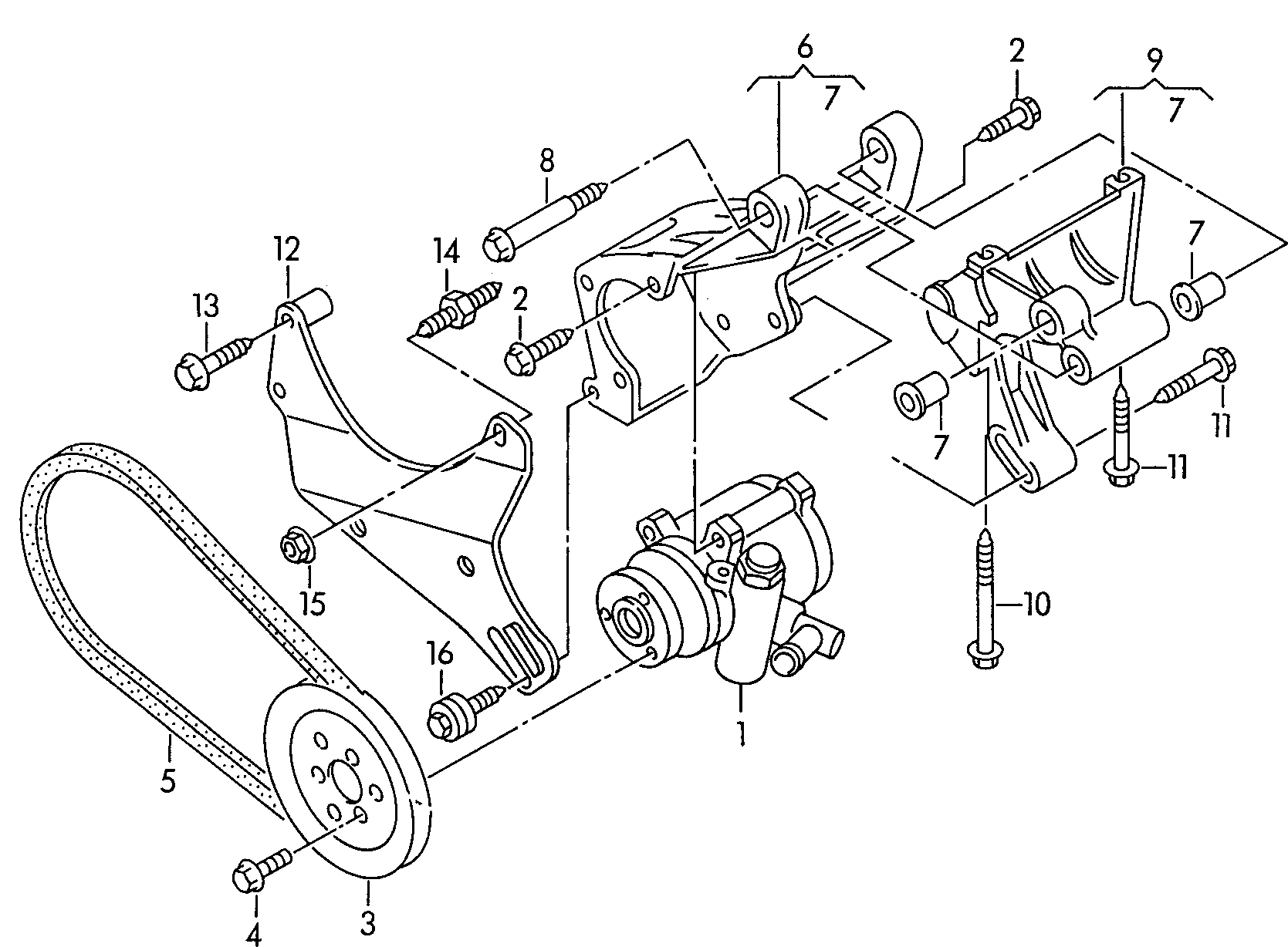 Seat 028 145 157 D - Hydraulic Pump, steering system parts5.com