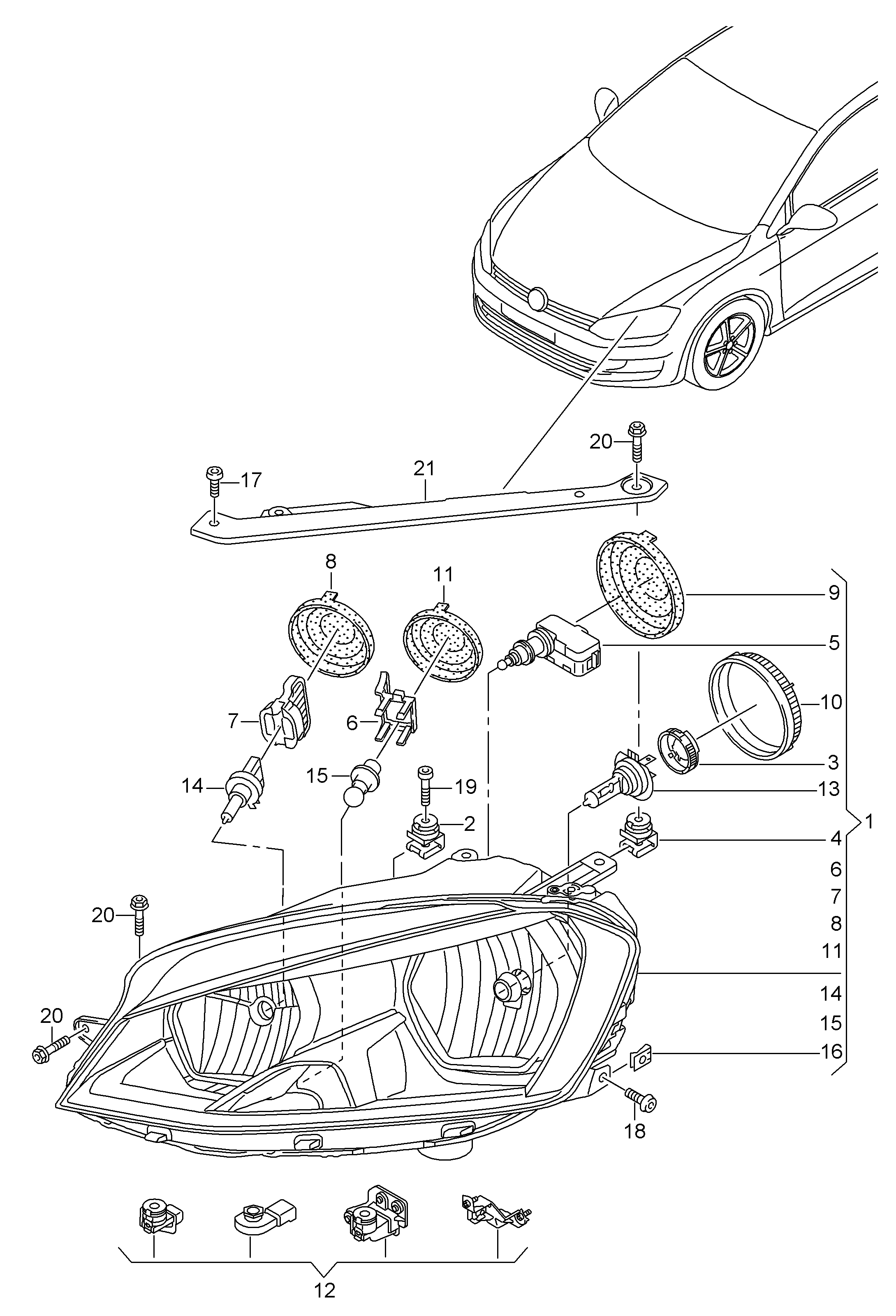 VW 5G1941005 - Far www.parts5.com