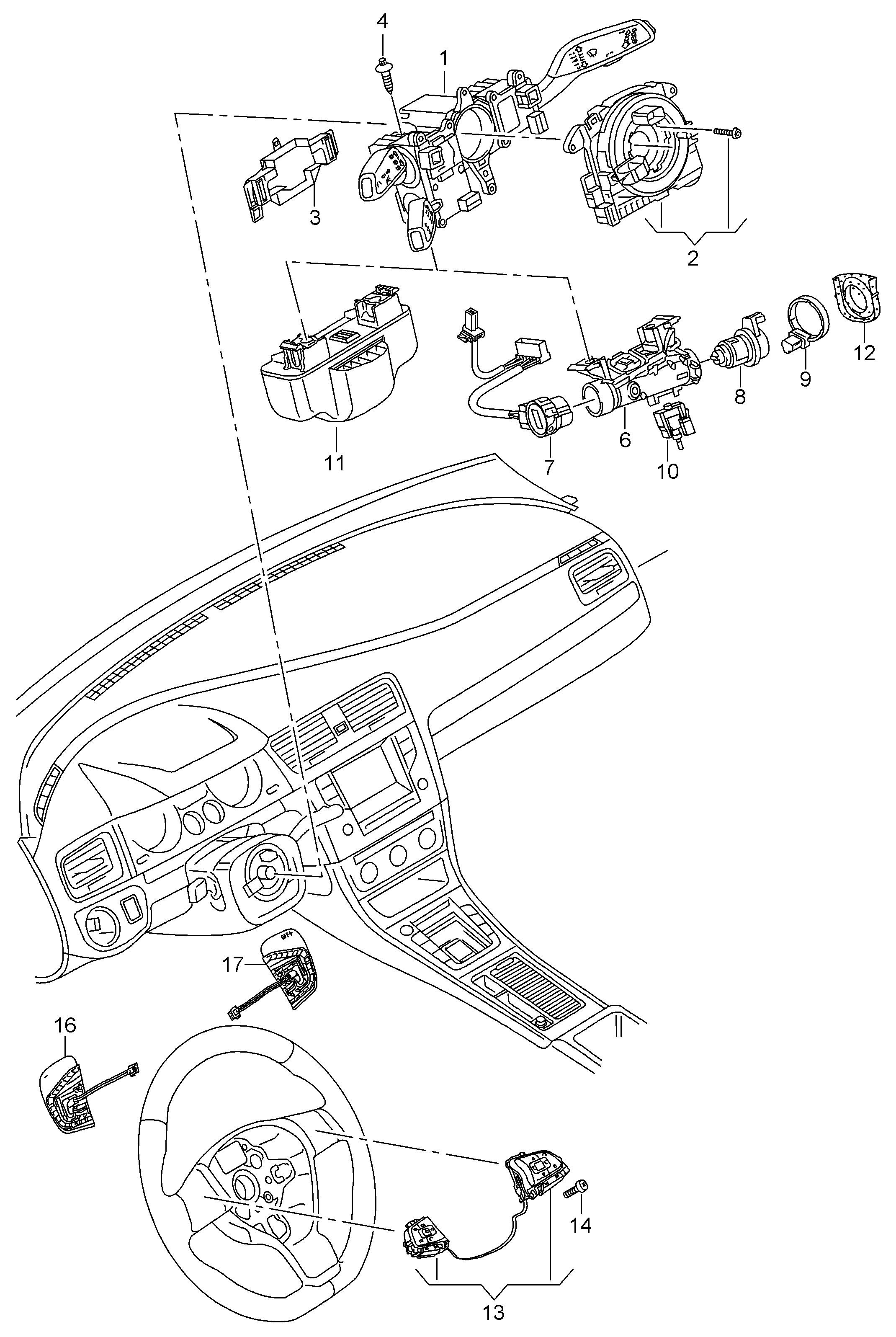 AUDI 5Q0 905 849 C - Ignition / Starter Switch parts5.com