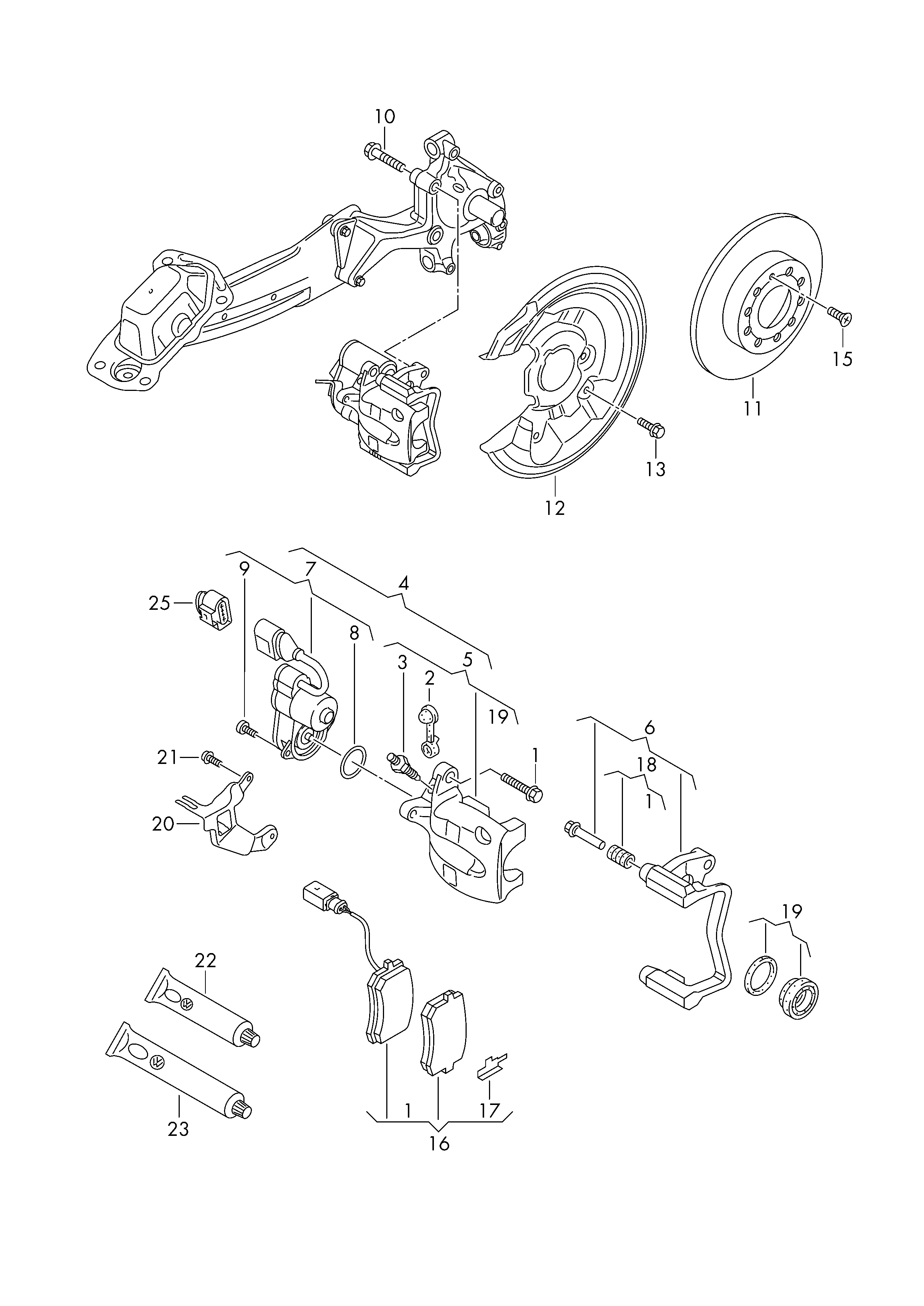 AUDI 3C0615403B - Etrier frana www.parts5.com