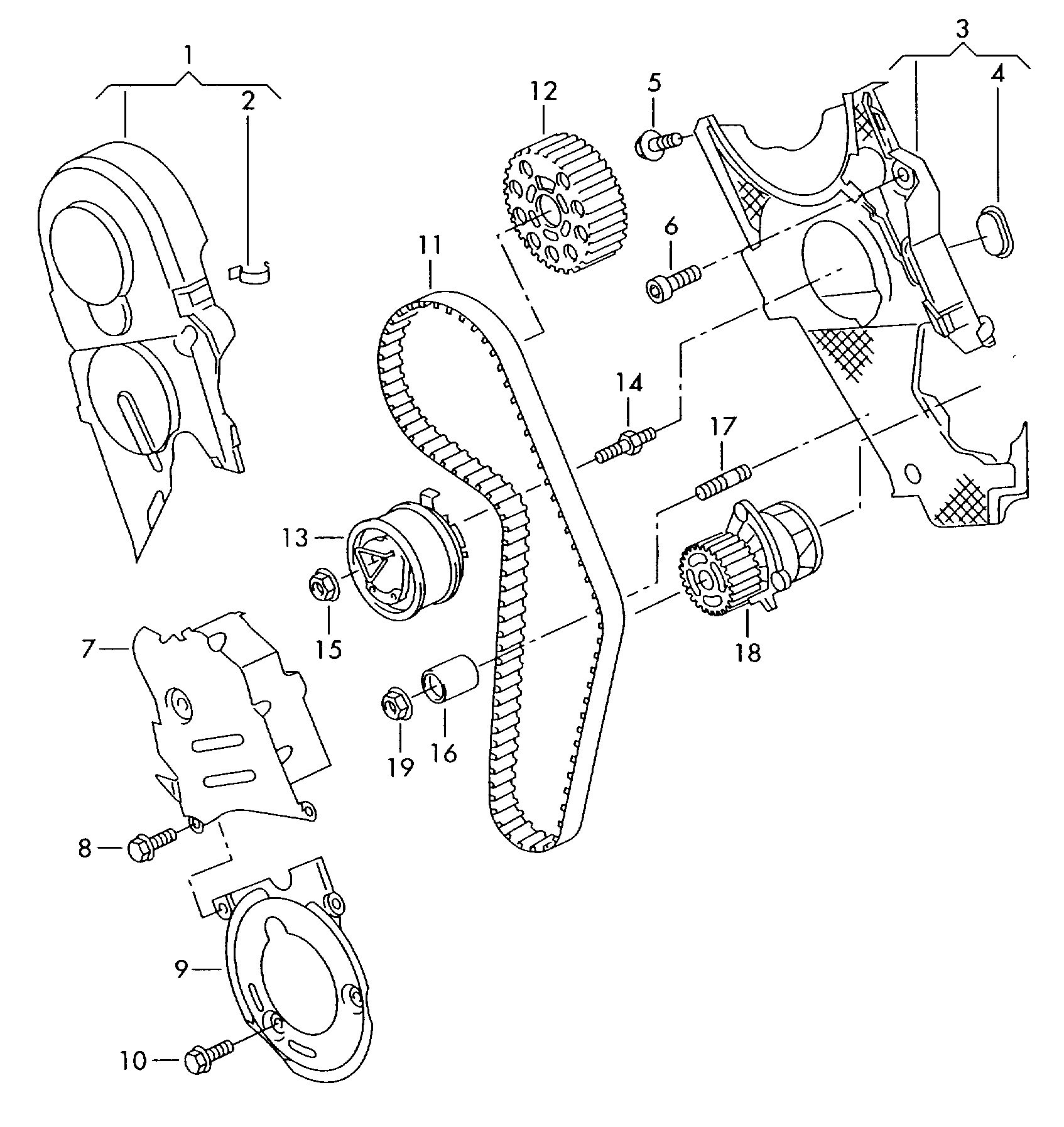 VAG 045109243F - Zatezni valjak, zupčasti remen www.parts5.com