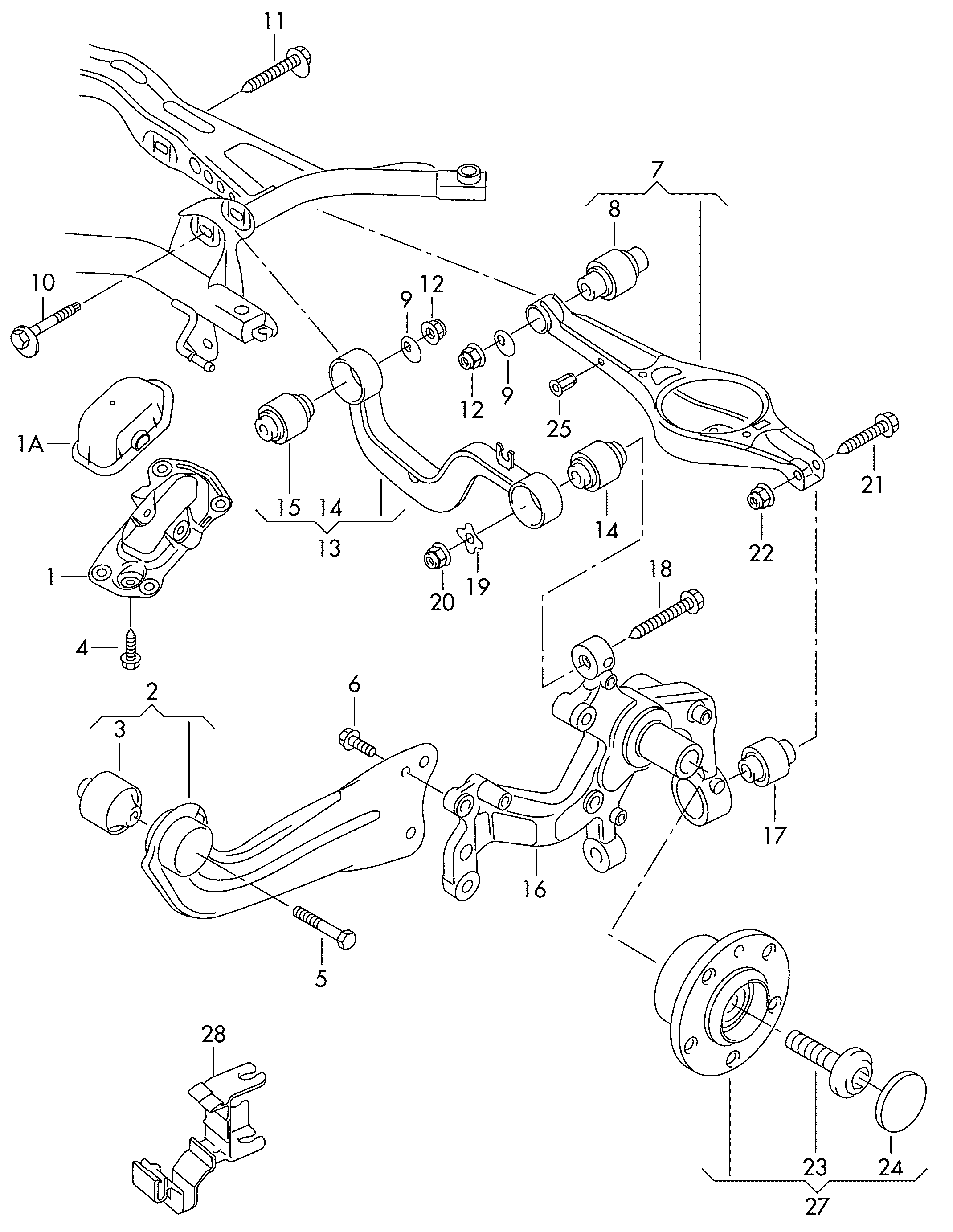 Seat 5Q0 505 323 C - Uležištenje, spona www.parts5.com