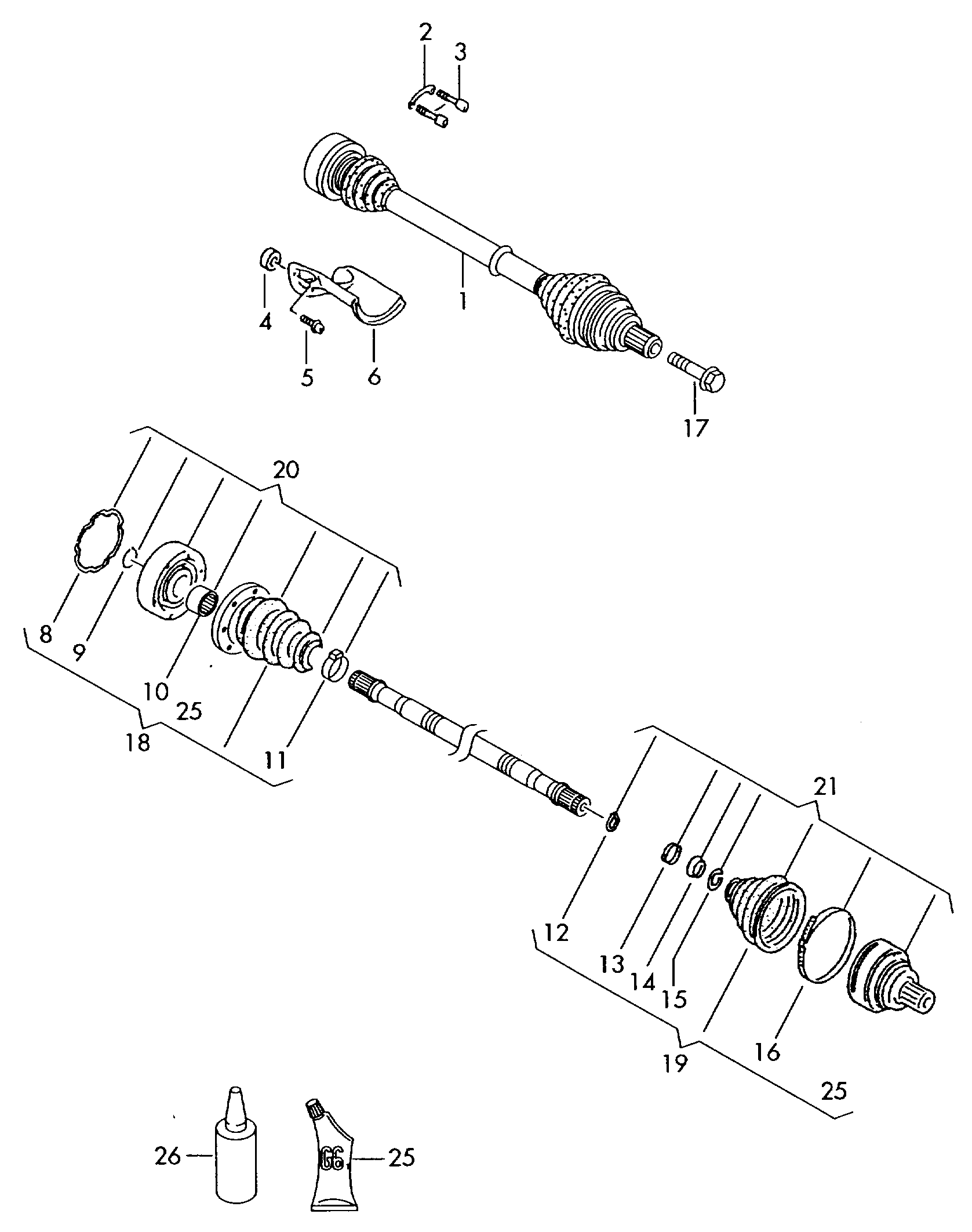 VAG 1K0 498 201 - Пыльник, приводной вал www.parts5.com