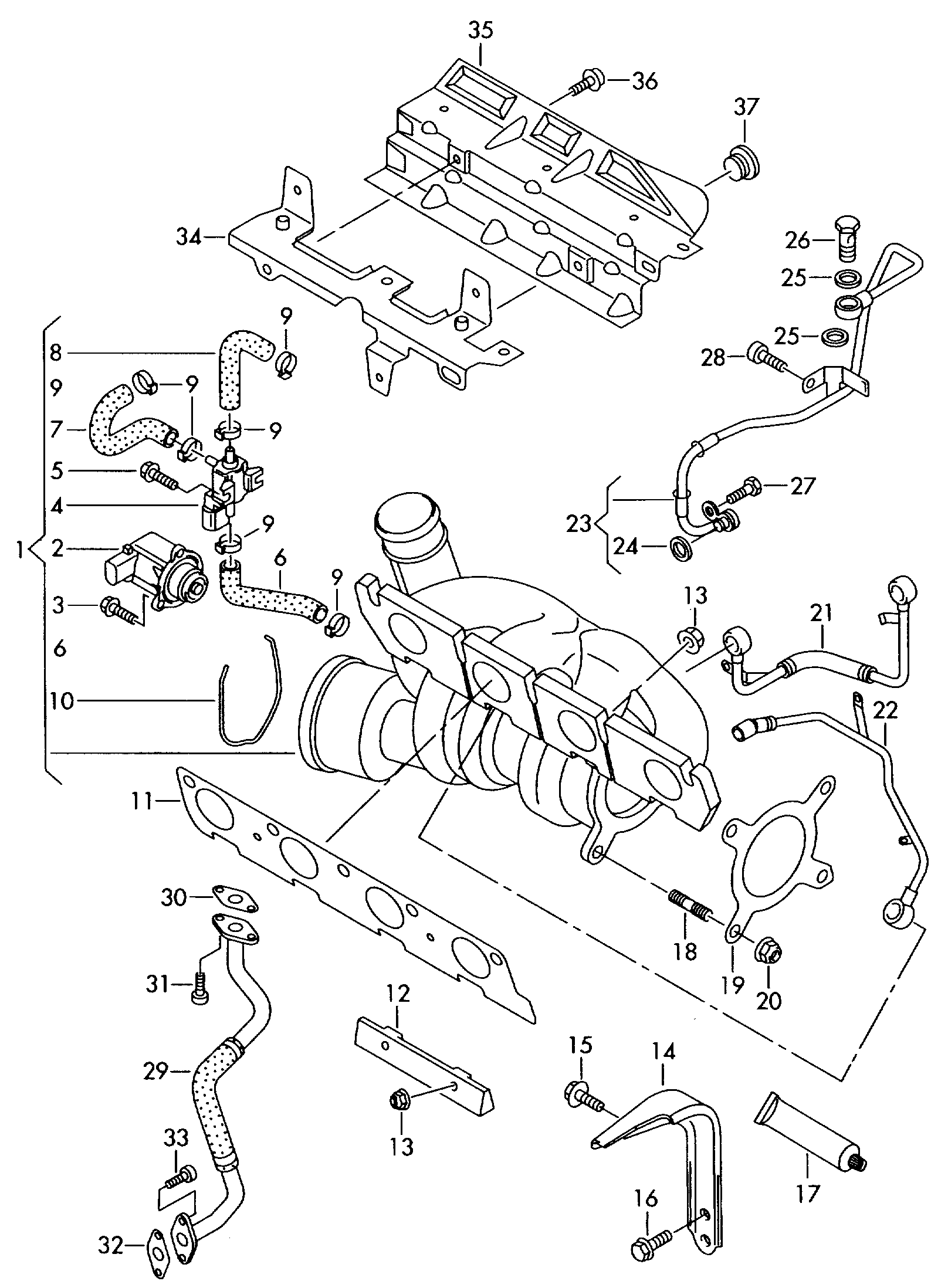 AUDI 06F 253 039 F - Прокладка, выпускной коллектор www.parts5.com