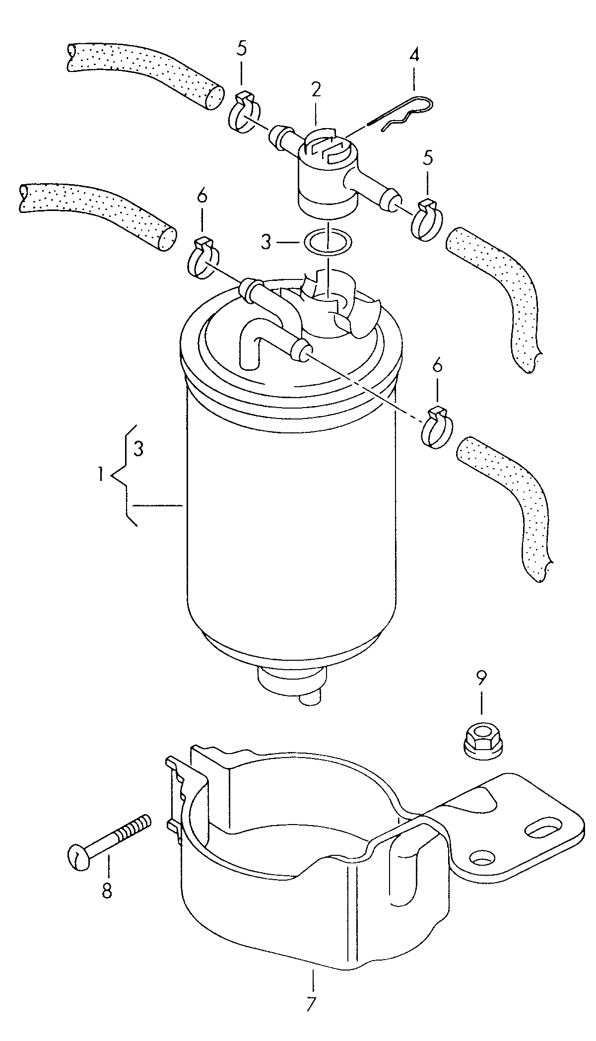 Skoda 6N0 127 401 C - Filtro combustible www.parts5.com