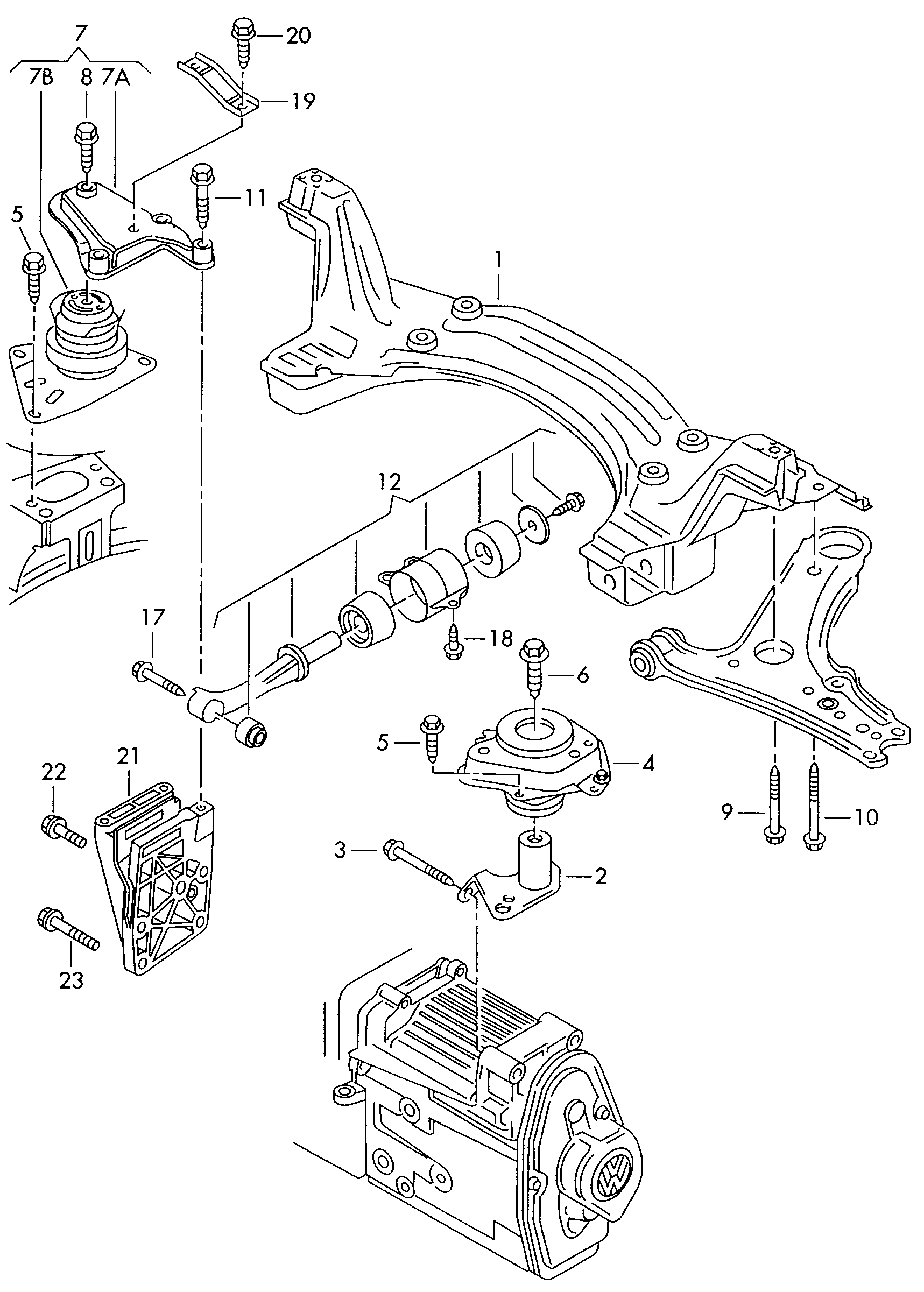 VAG N 102 613 02 - Комплект ангренажен ремък www.parts5.com