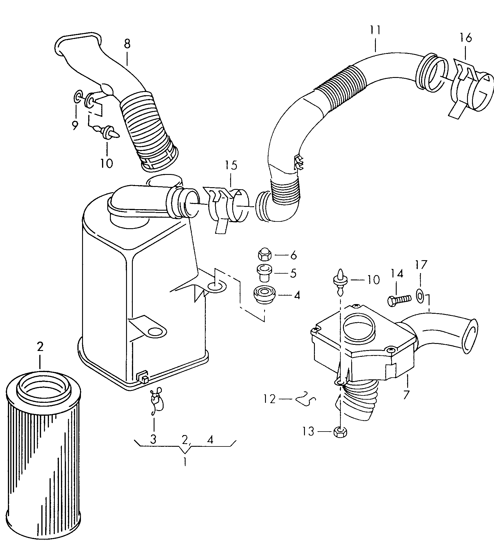 VW 6N0 129 620 - Воздушный фильтр www.parts5.com