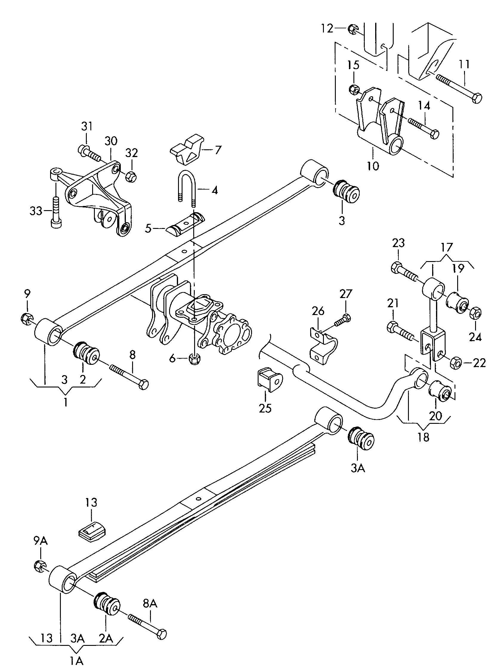 VAG 2E0 511 415 - Bush of Control / Trailing Arm parts5.com