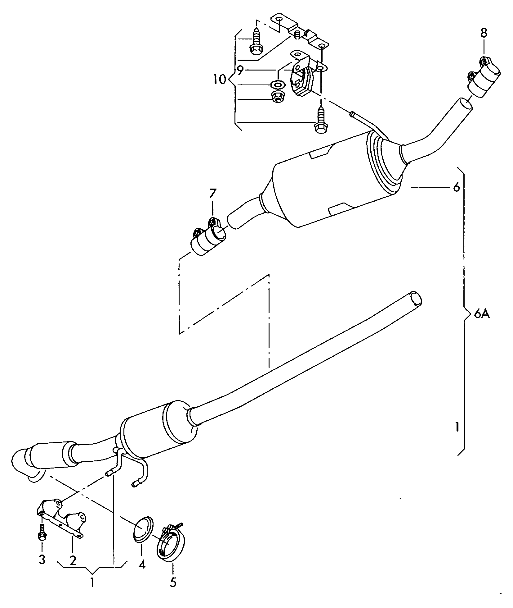 AUDI 7H0 253 115 B - Gasket, exhaust pipe www.parts5.com