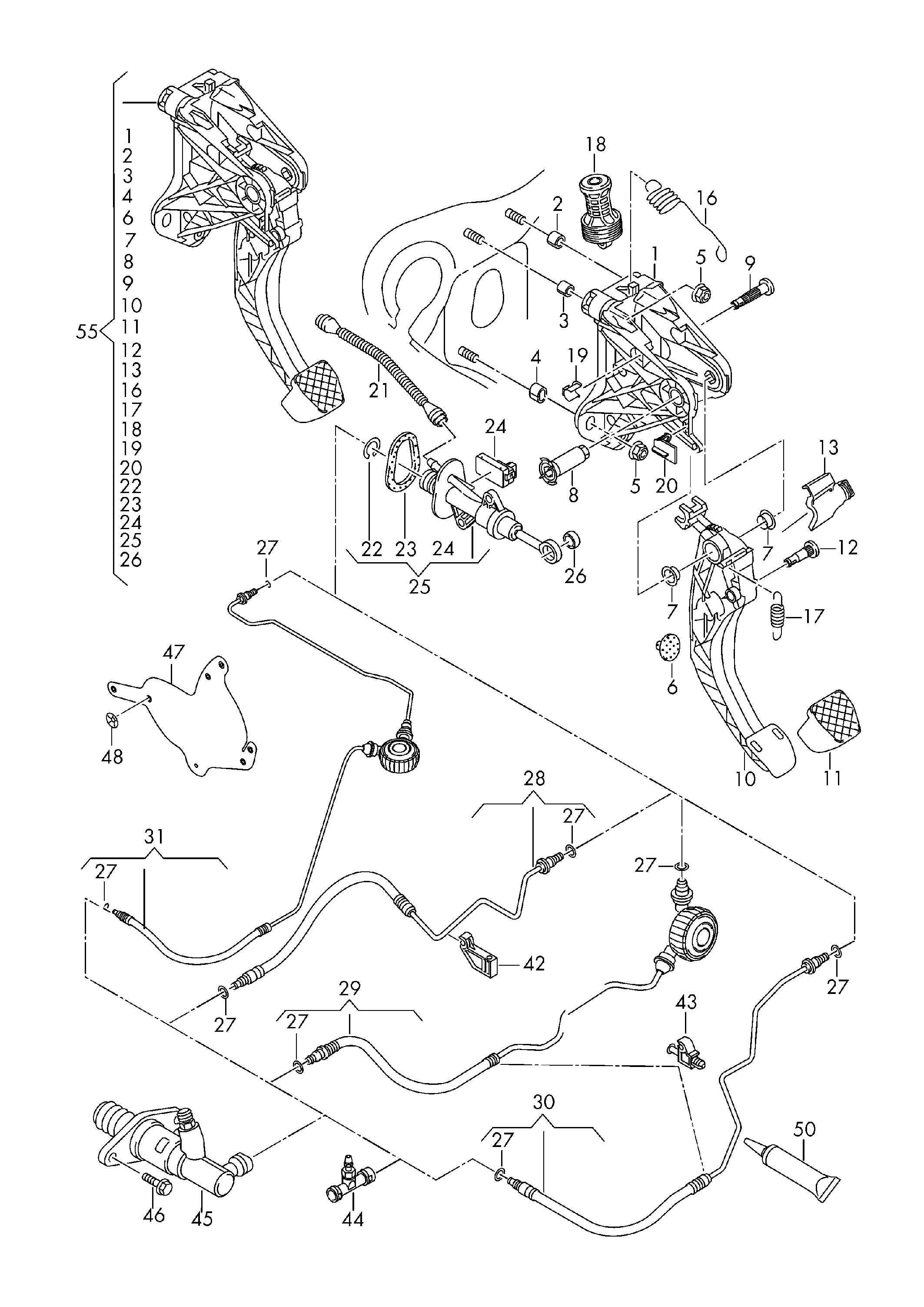 VAG 5Q0 721 261 - Cilindru receptor ambreiaj www.parts5.com