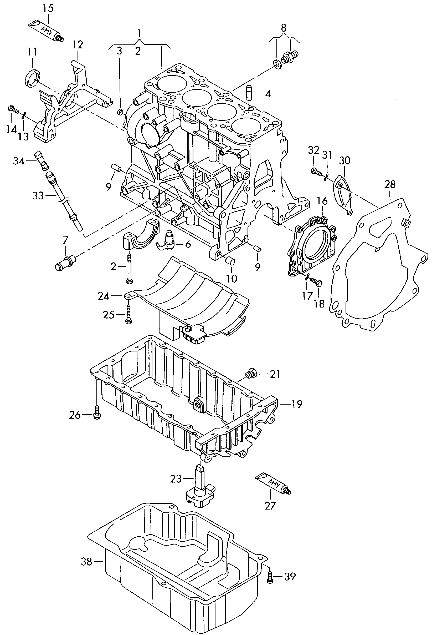 Skoda 03G 103 603H - Масляный поддон www.parts5.com