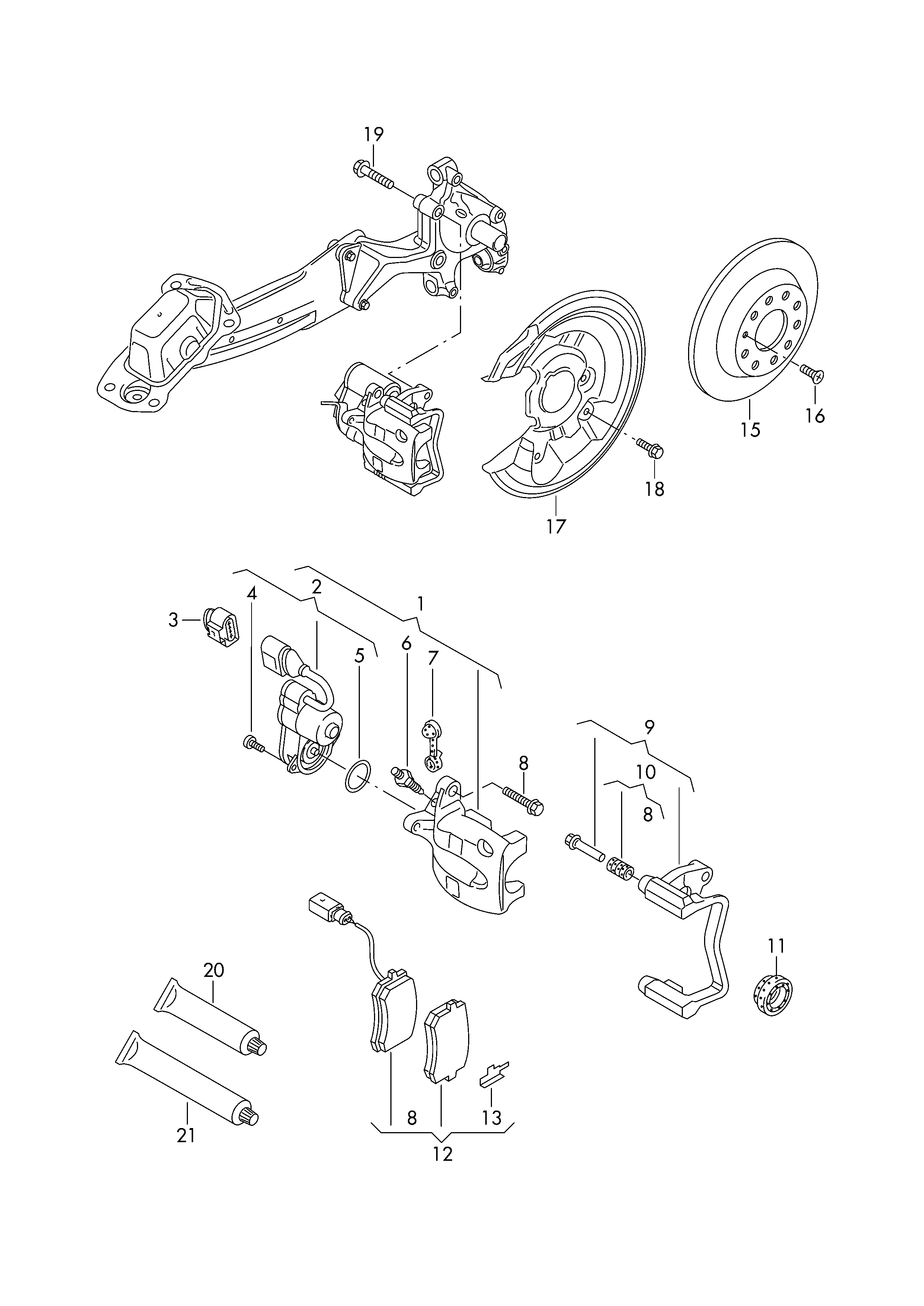 AUDI 5Q0 615 601 G - Féktárcsa www.parts5.com