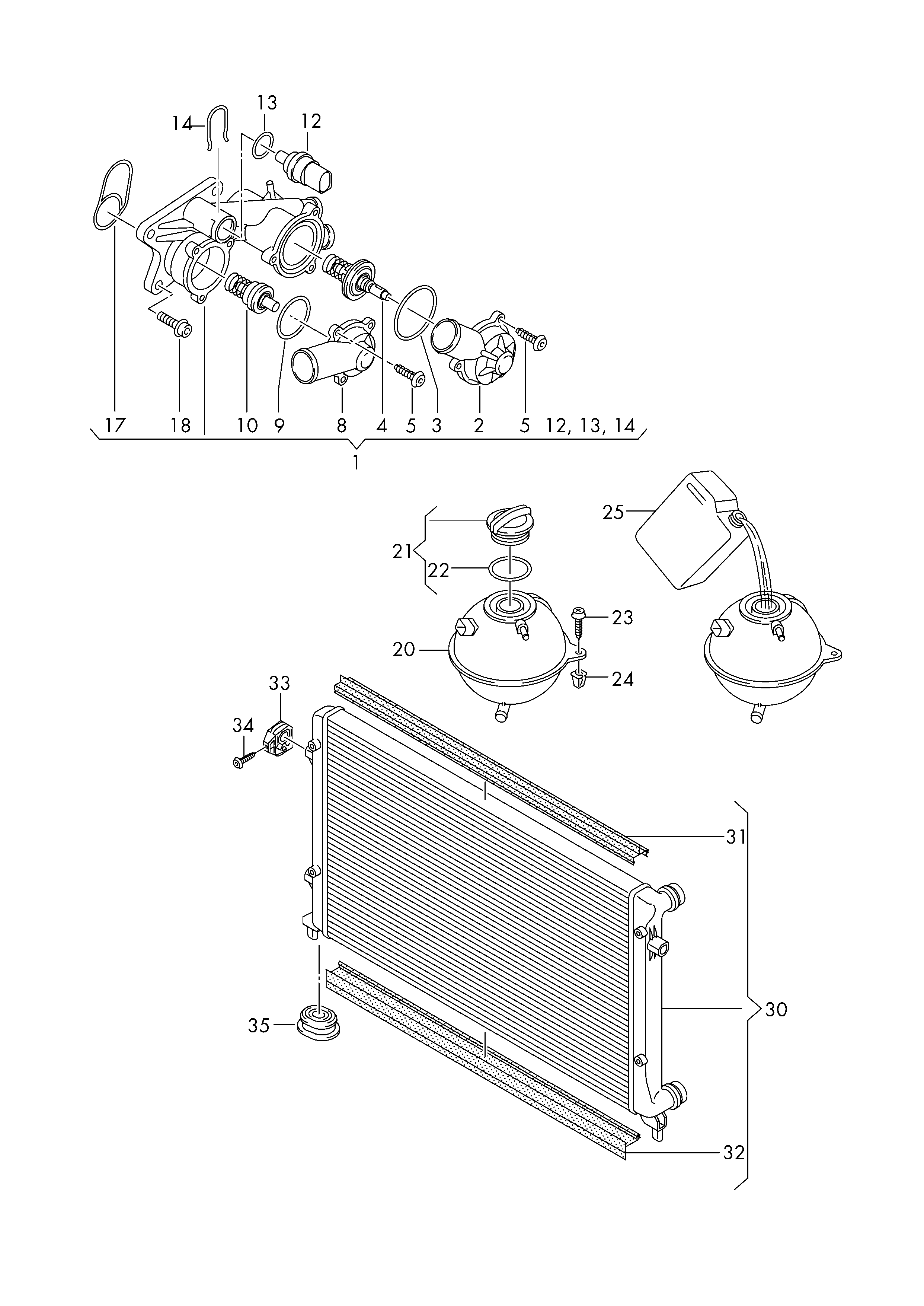 Seat 03C 121 110 G - Termosztát, hűtőfolyadék www.parts5.com