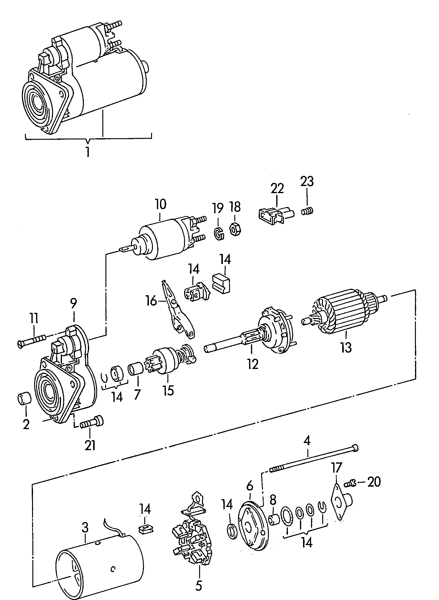 VAG 02A911023L - Starter www.parts5.com