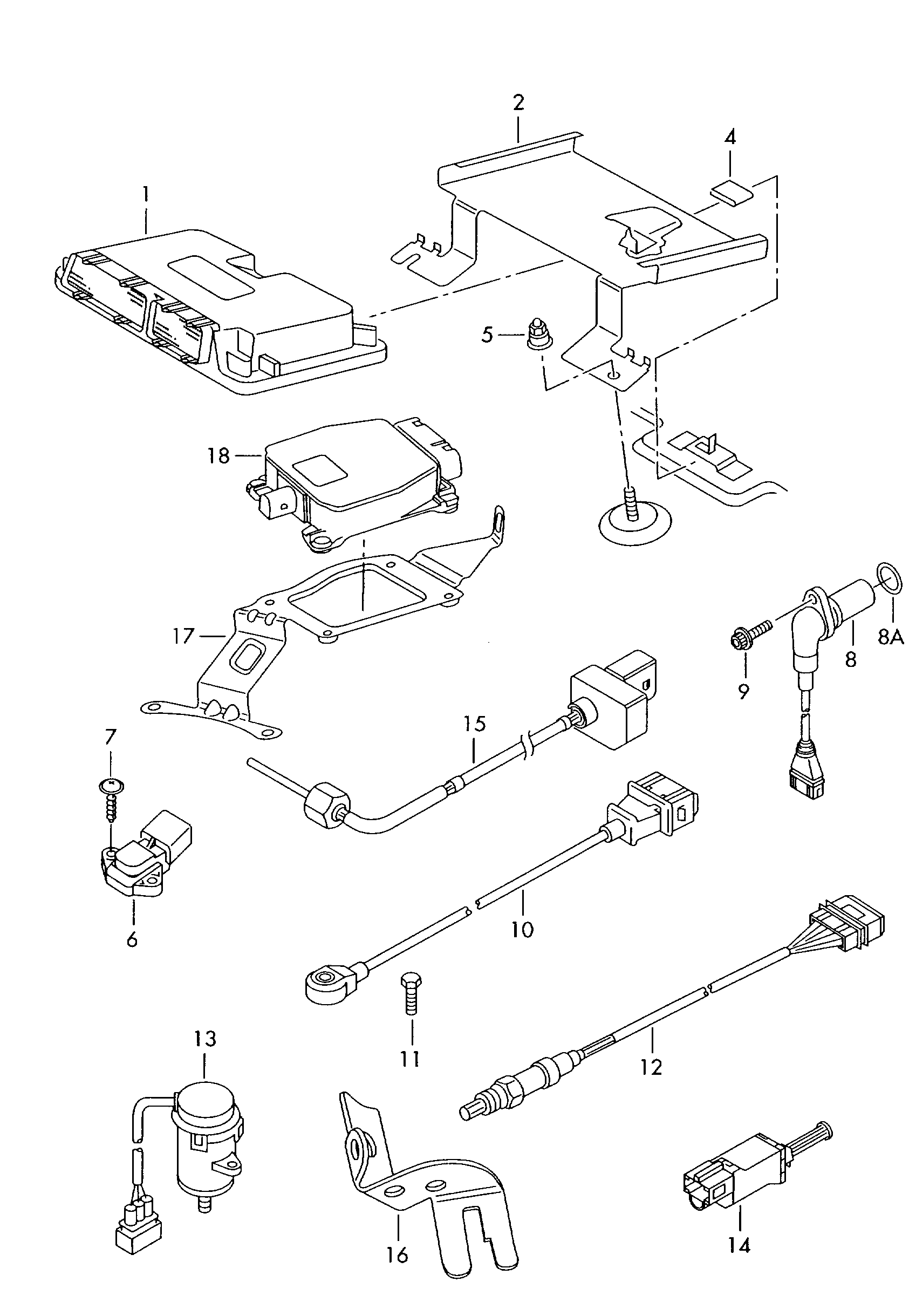 AUDI 1J0927189E - Interrupteur des feux de freins www.parts5.com