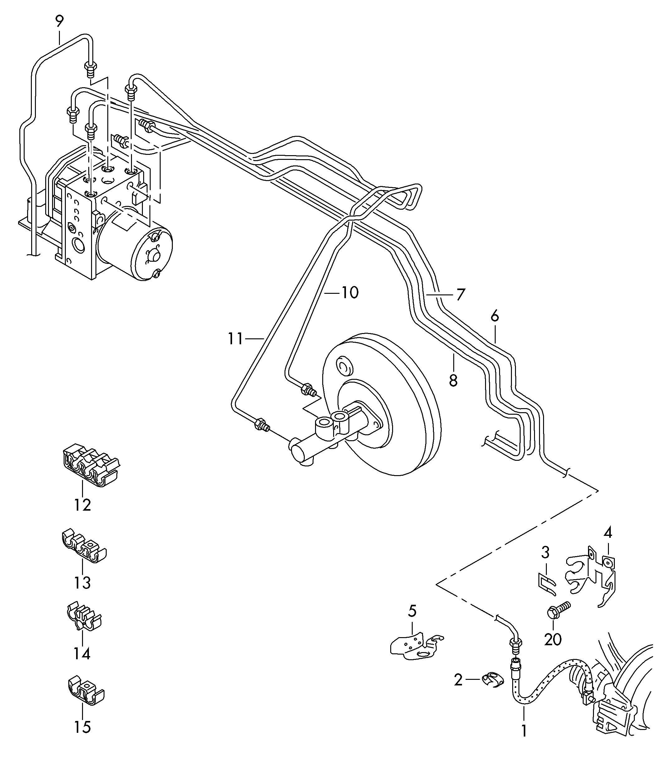 Seat 6R0 611 701 F - Тормозной шланг www.parts5.com