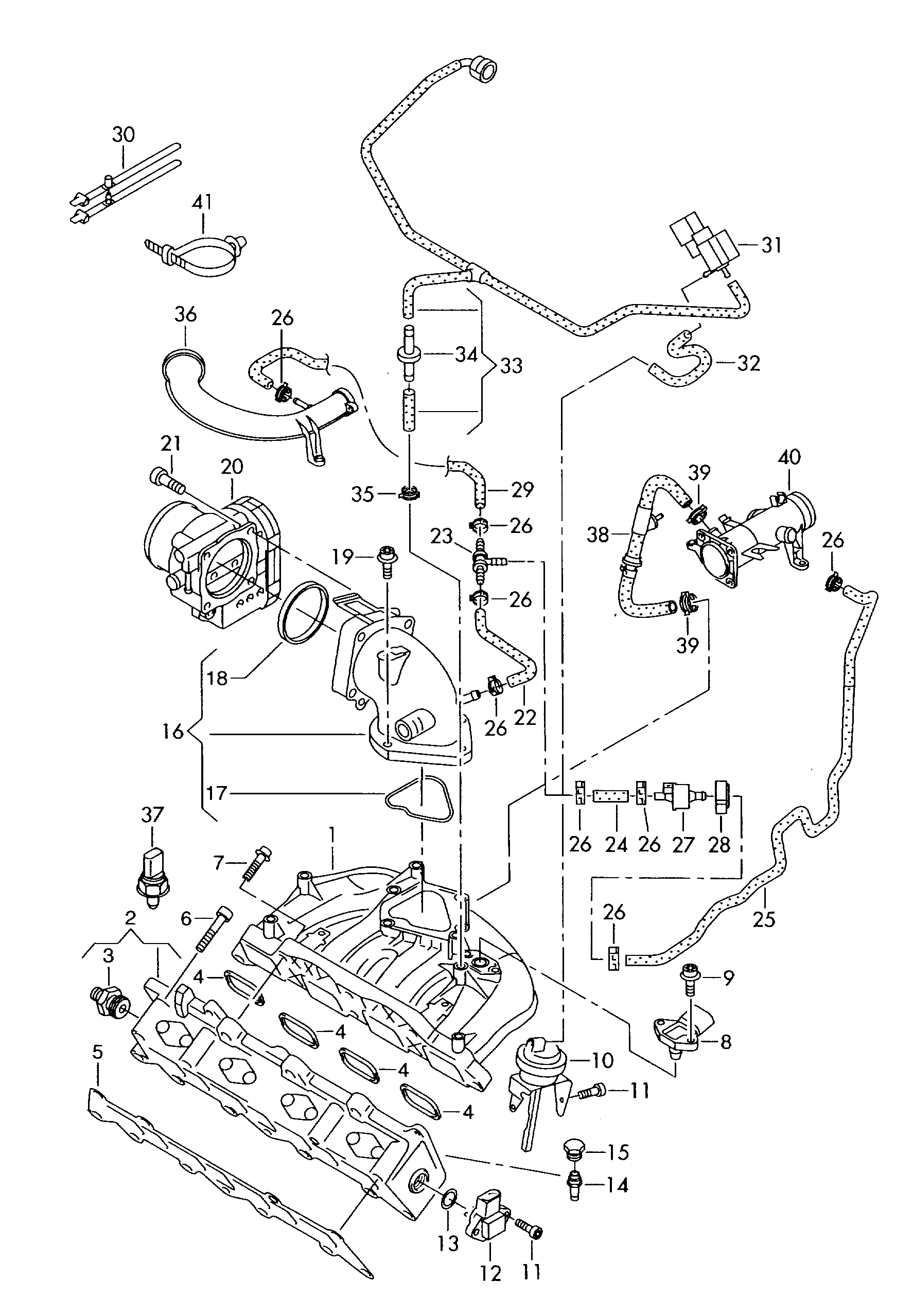 Seat 03C 133 073 A - Hrdlo żkrtiacej klapky www.parts5.com