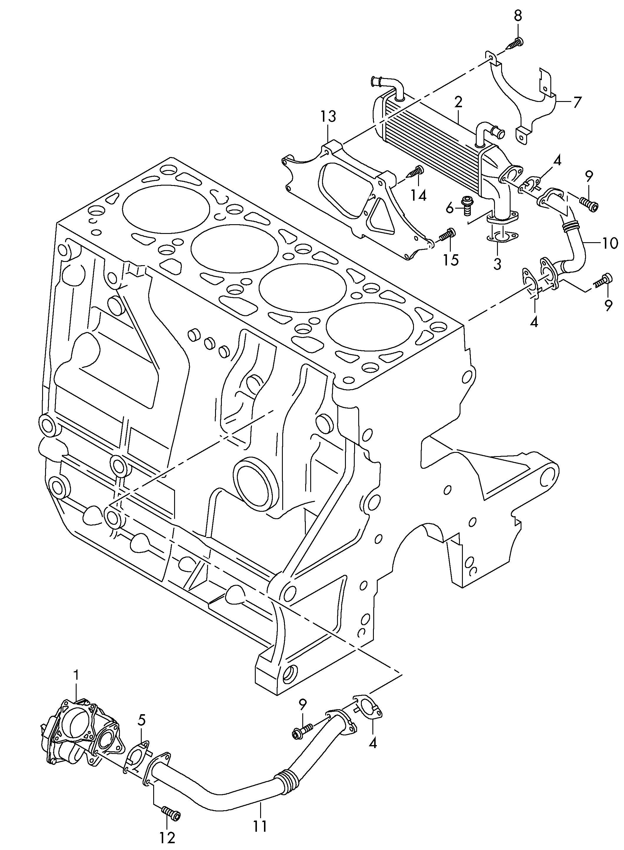 AUDI 03L 131 547 N - Garnitura, ventil AGR www.parts5.com