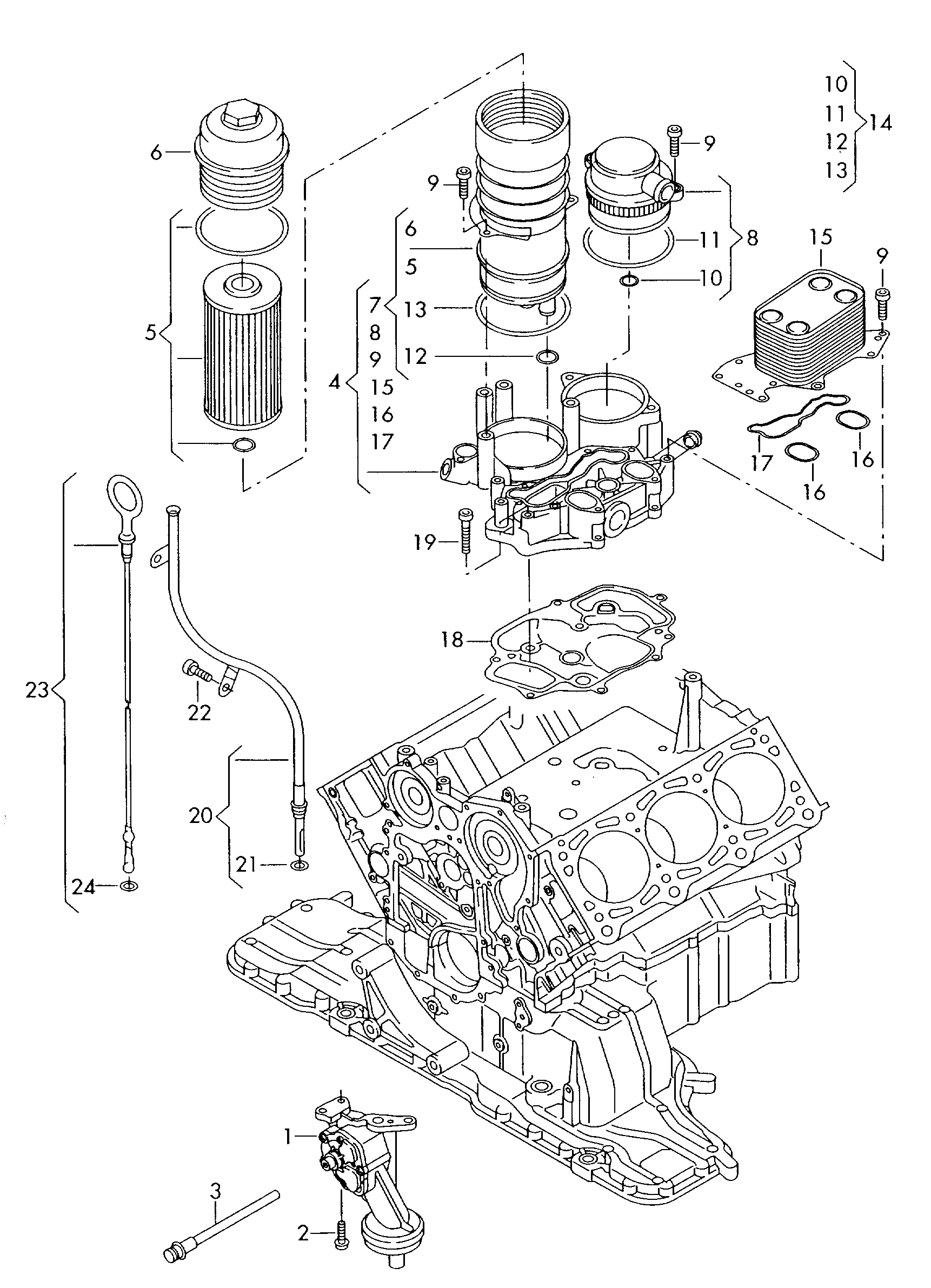 Seat 059117021J - Hladilnik olja, motorno olje www.parts5.com