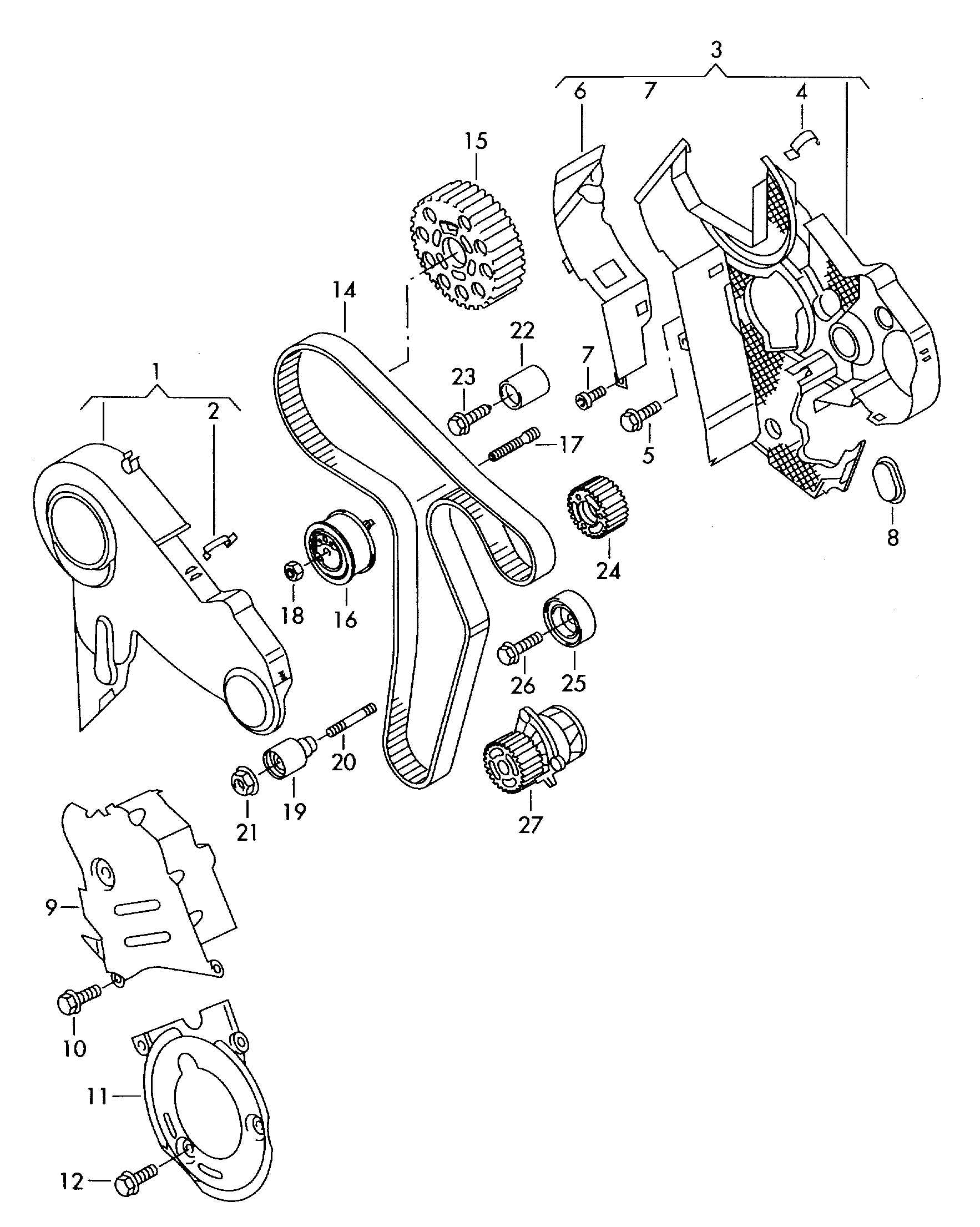 Seat 03L 109 243 E - Натяжной ролик, ремень ГРМ www.parts5.com