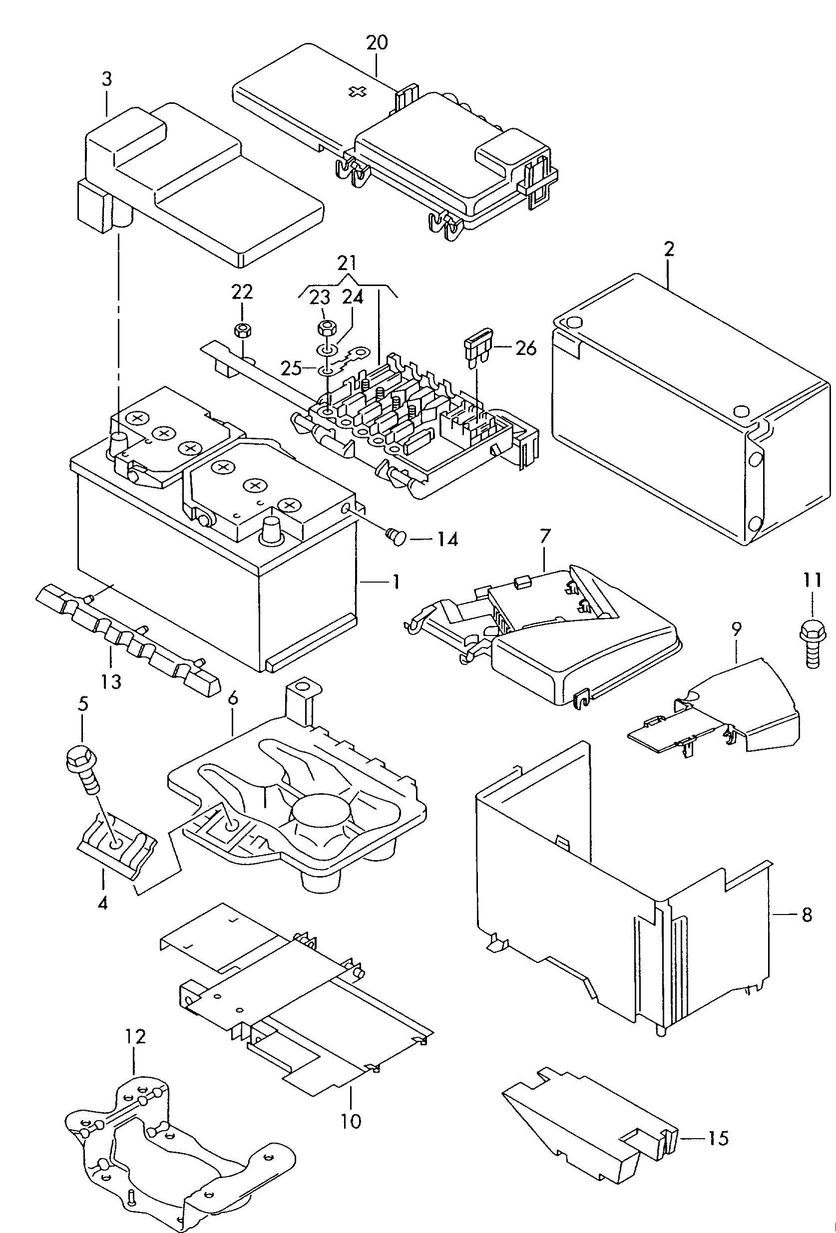 VAG 000915105AG - Μπαταρία εκκίνησης www.parts5.com