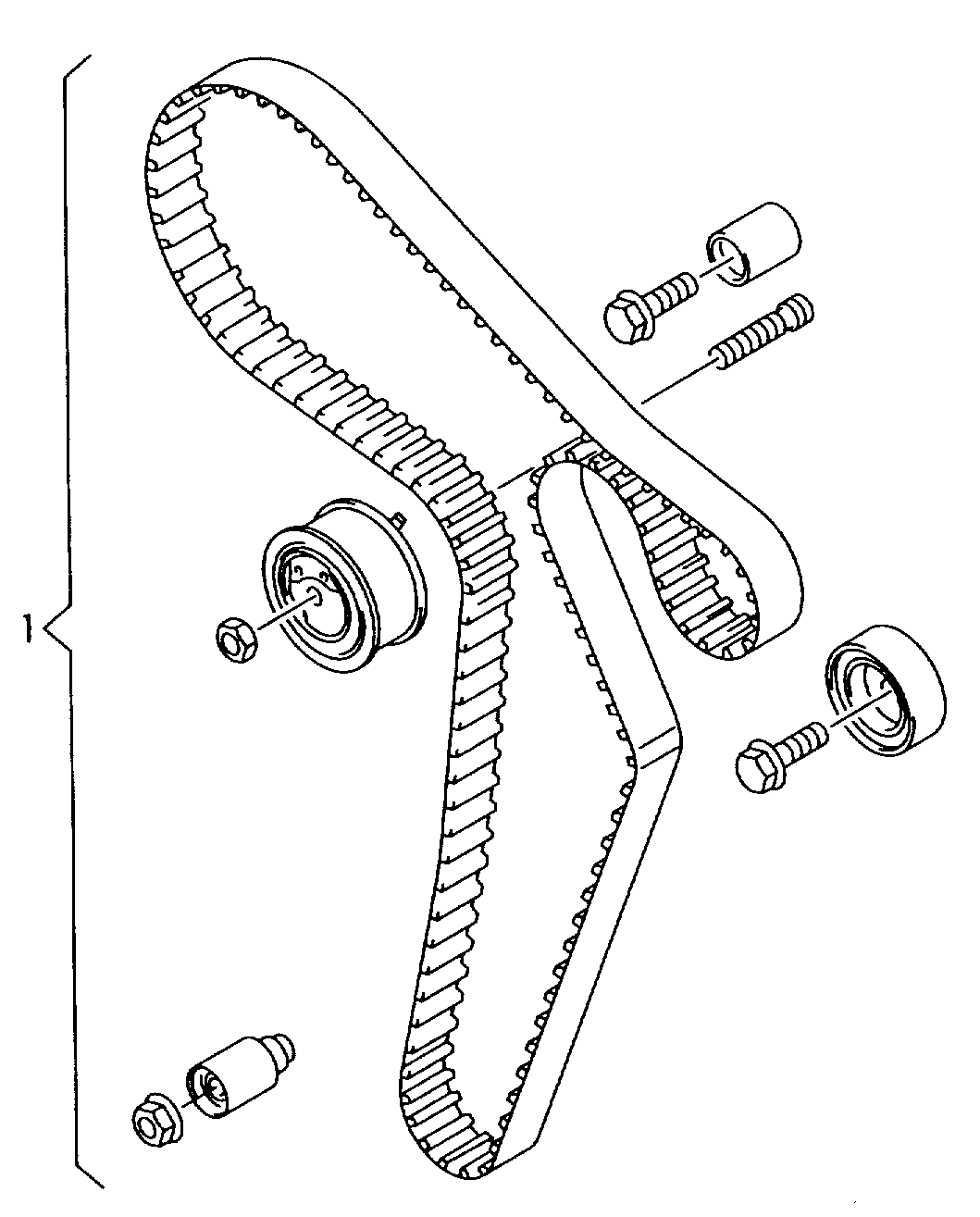 VAG 03L 198 119D - Pumpa za vodu + komplet zupčastog remena www.parts5.com