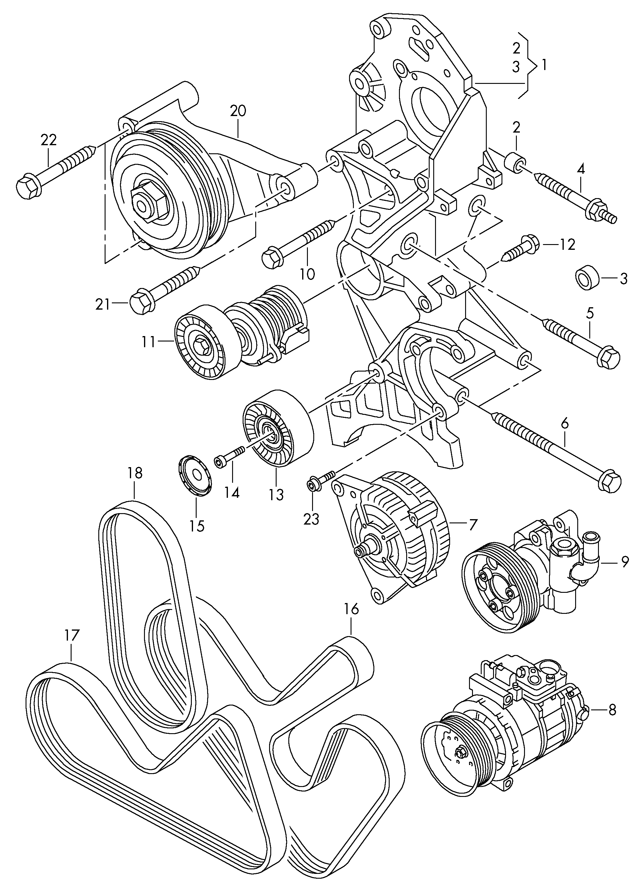 Seat 037 903 137 G - Correa trapecial poli V parts5.com