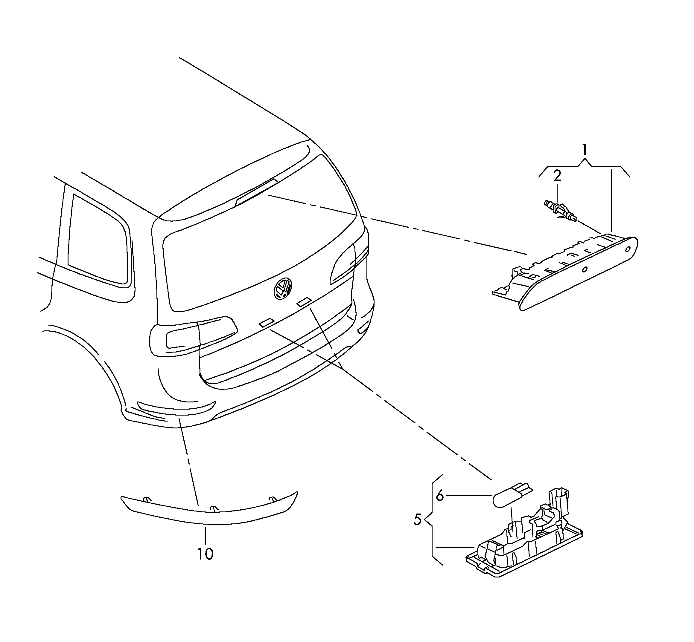 Skoda 3AF943021A - Светлини на регистрационния номер www.parts5.com