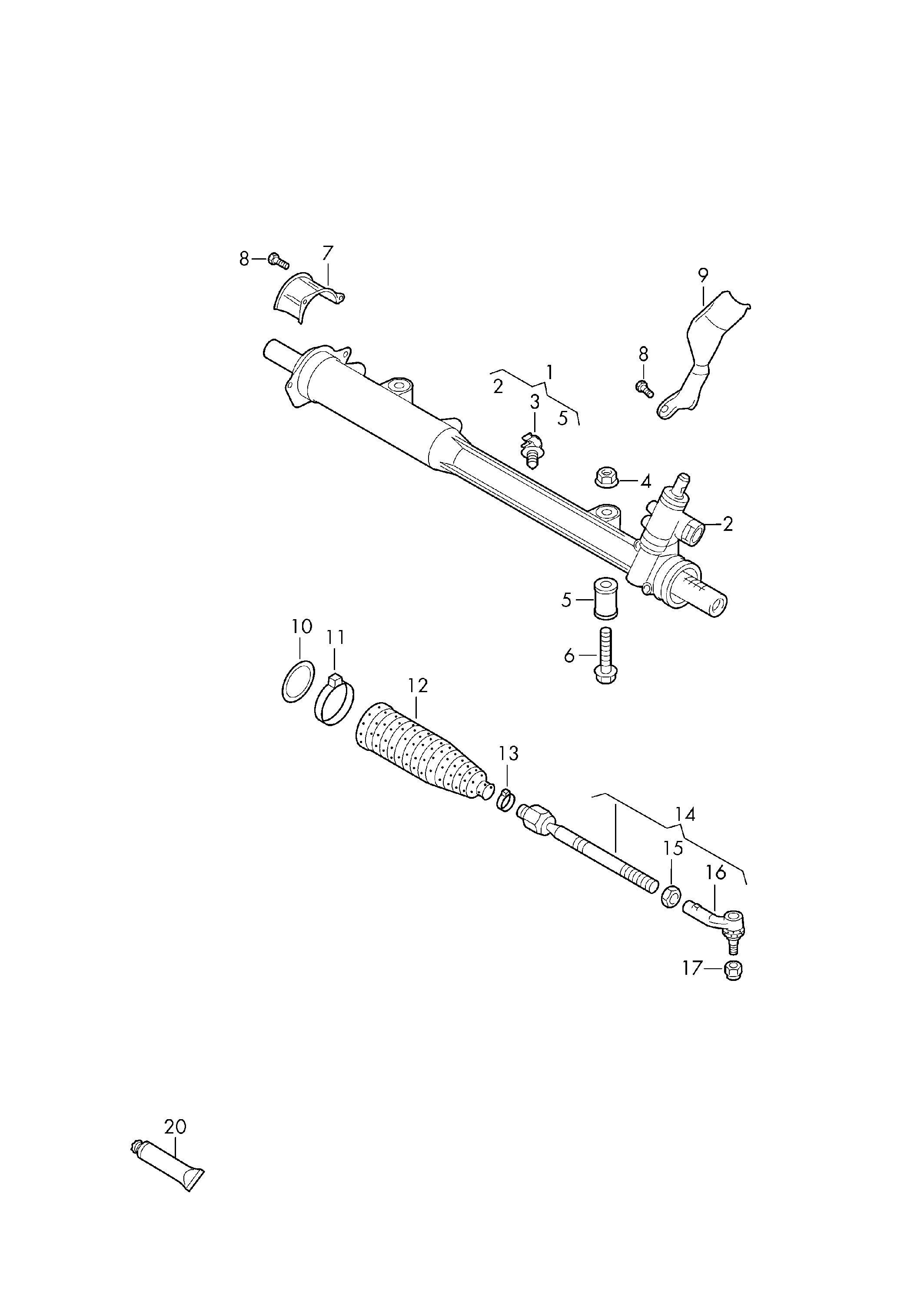 VAG 7L0422405 - Steering Gear www.parts5.com