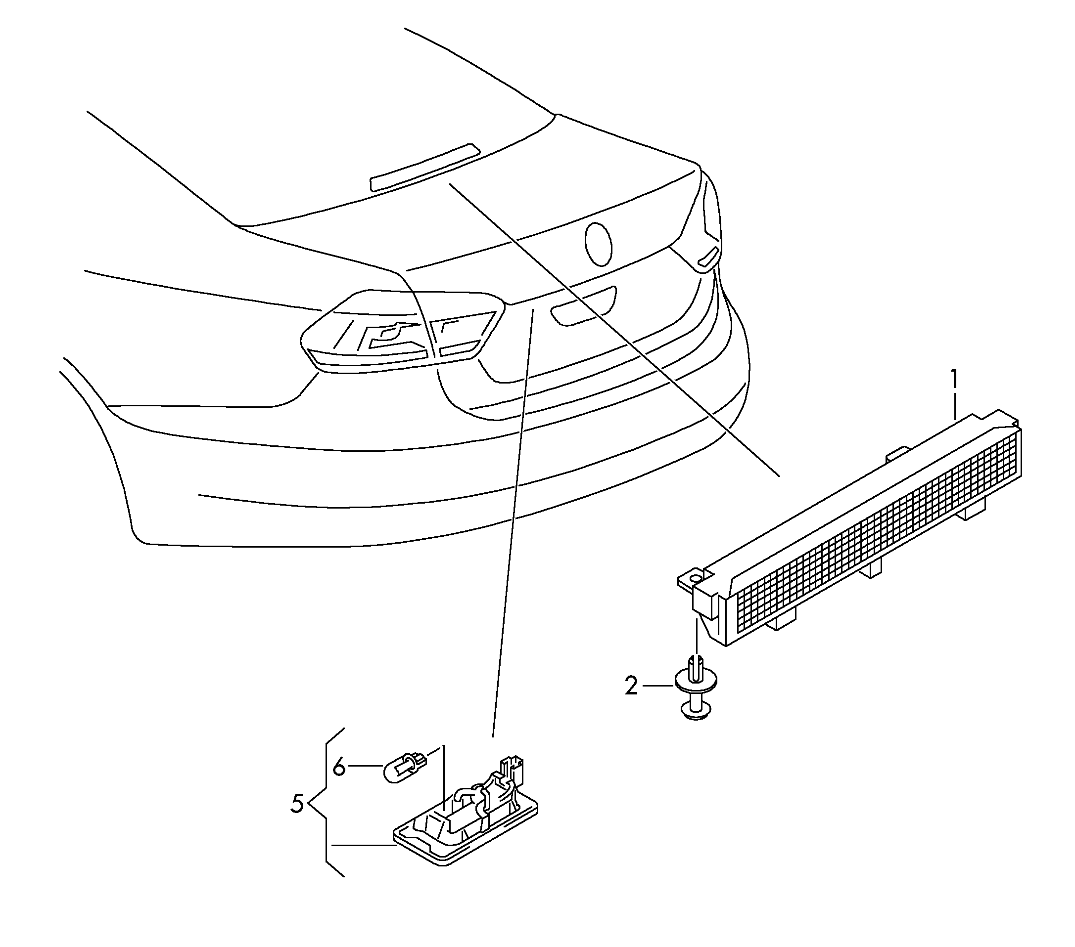 VAG 5N0943021A - Iluminare numar de circulatie parts5.com