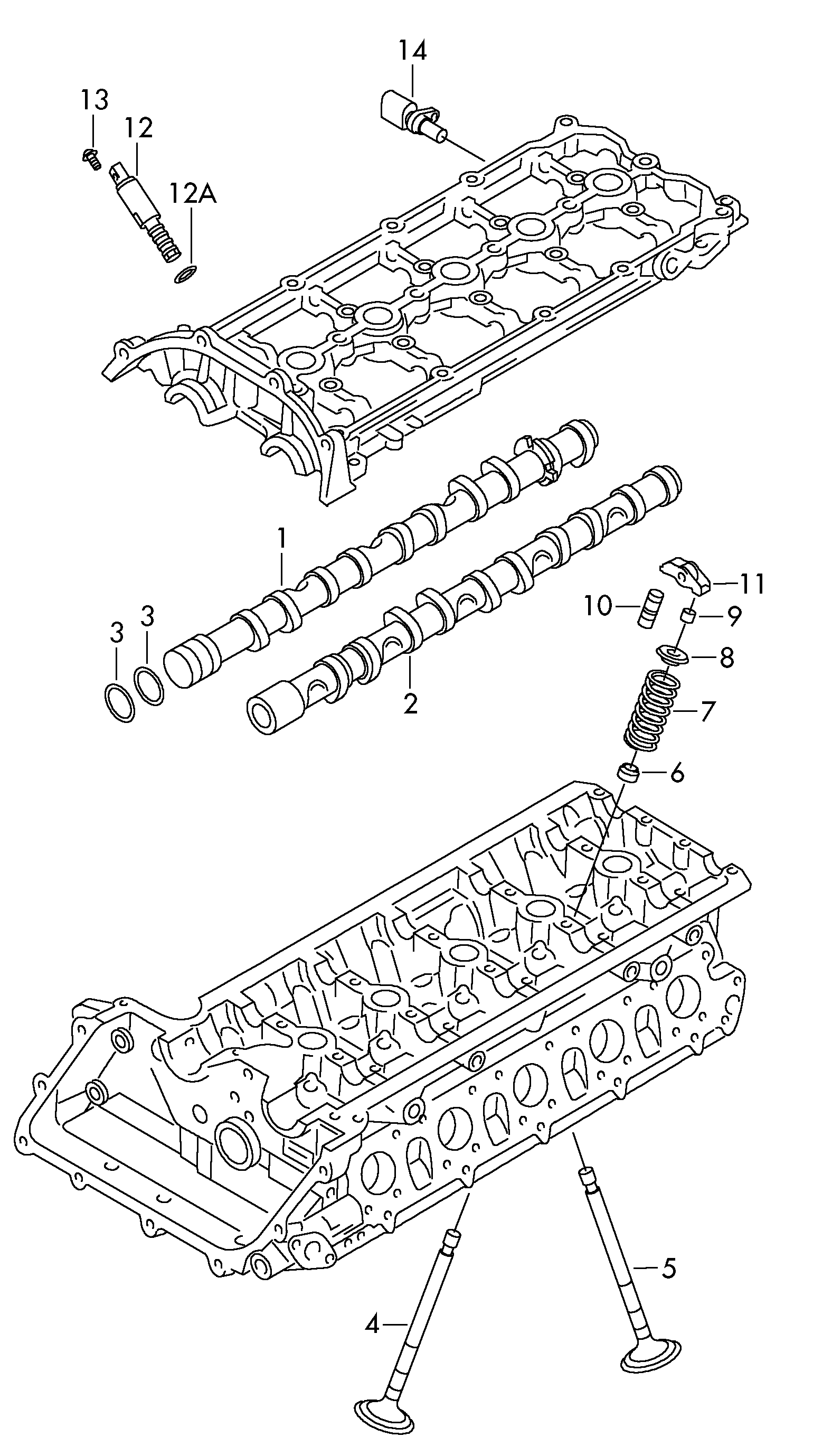 Seat 06E 109 257 P - Control Valve, camshaft adjustment www.parts5.com