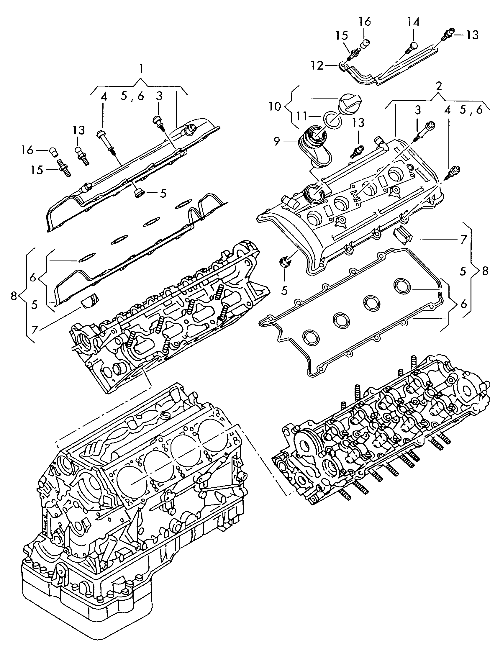 AUDI 049103491 - Uszczelka, sterowanie silnikowe www.parts5.com